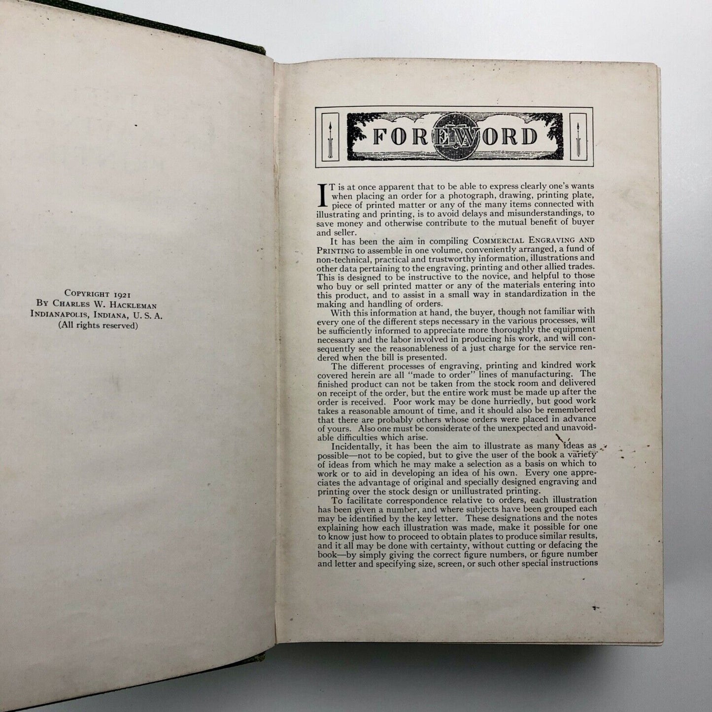 Commercial Engraving and Printing by Charles W. Hackleman, 1921