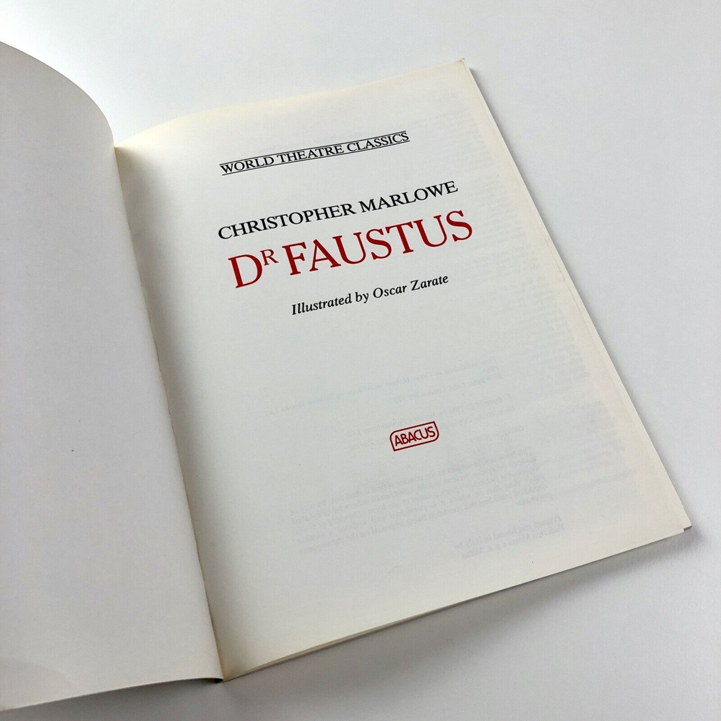 Dr Faustus illustrated by Oscar Zarate | Marlowe | Abacus / Sphere, 1986