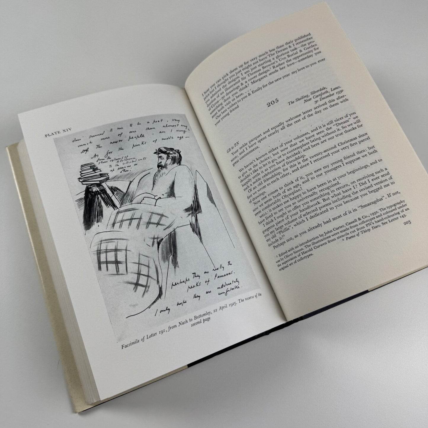 Poet and Painter. Letters between Gordon Bottomley and Paul Nash 1910-1946. Introduction by Andrew Causey | Redcliffe, 1990 reprint
