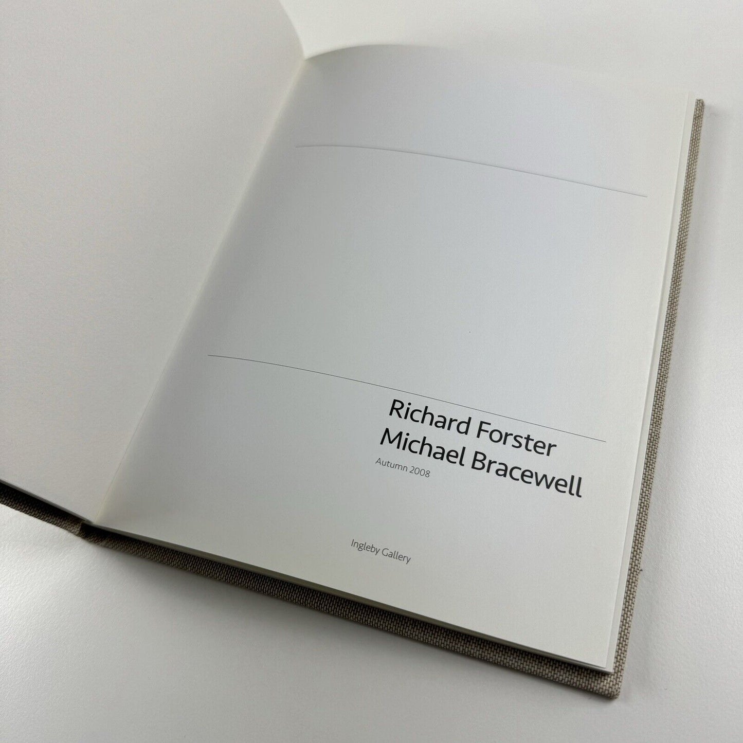 Richard Forster / Michael Gracewell | Ingleby Gallery catalogue, 2008 | Signed