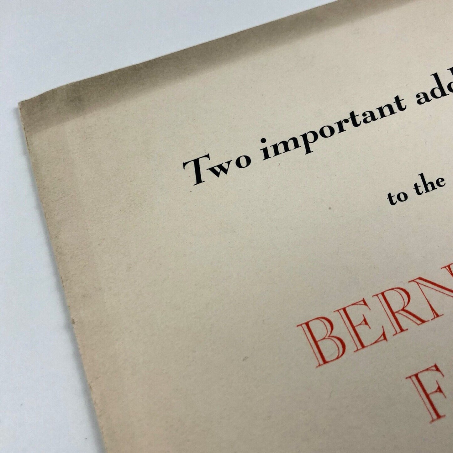 Two important additions to the Bernhard Family | Bauer Type Foundry type specimen booklet