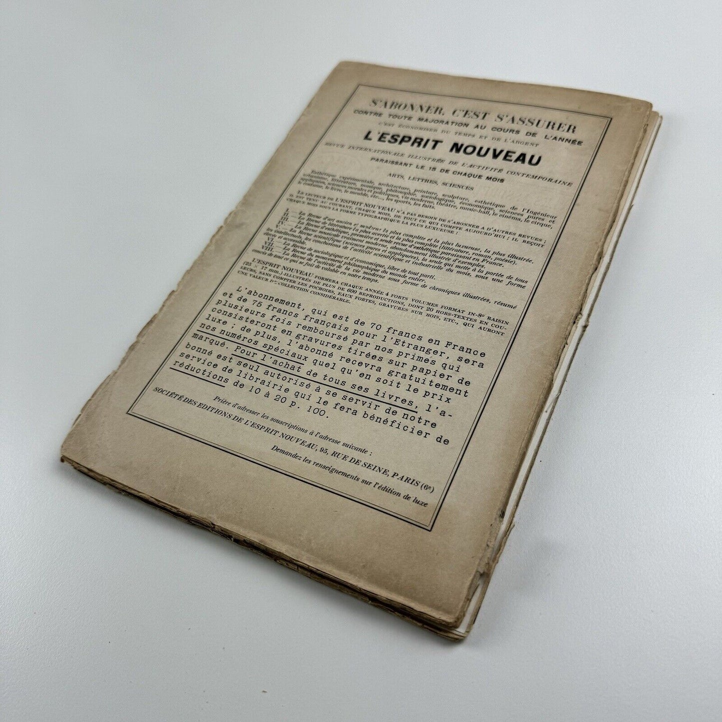 L'Esprit Nouveau journal | Issue No. 4 1924 | Amédée Ozenfant and Le Corbusier