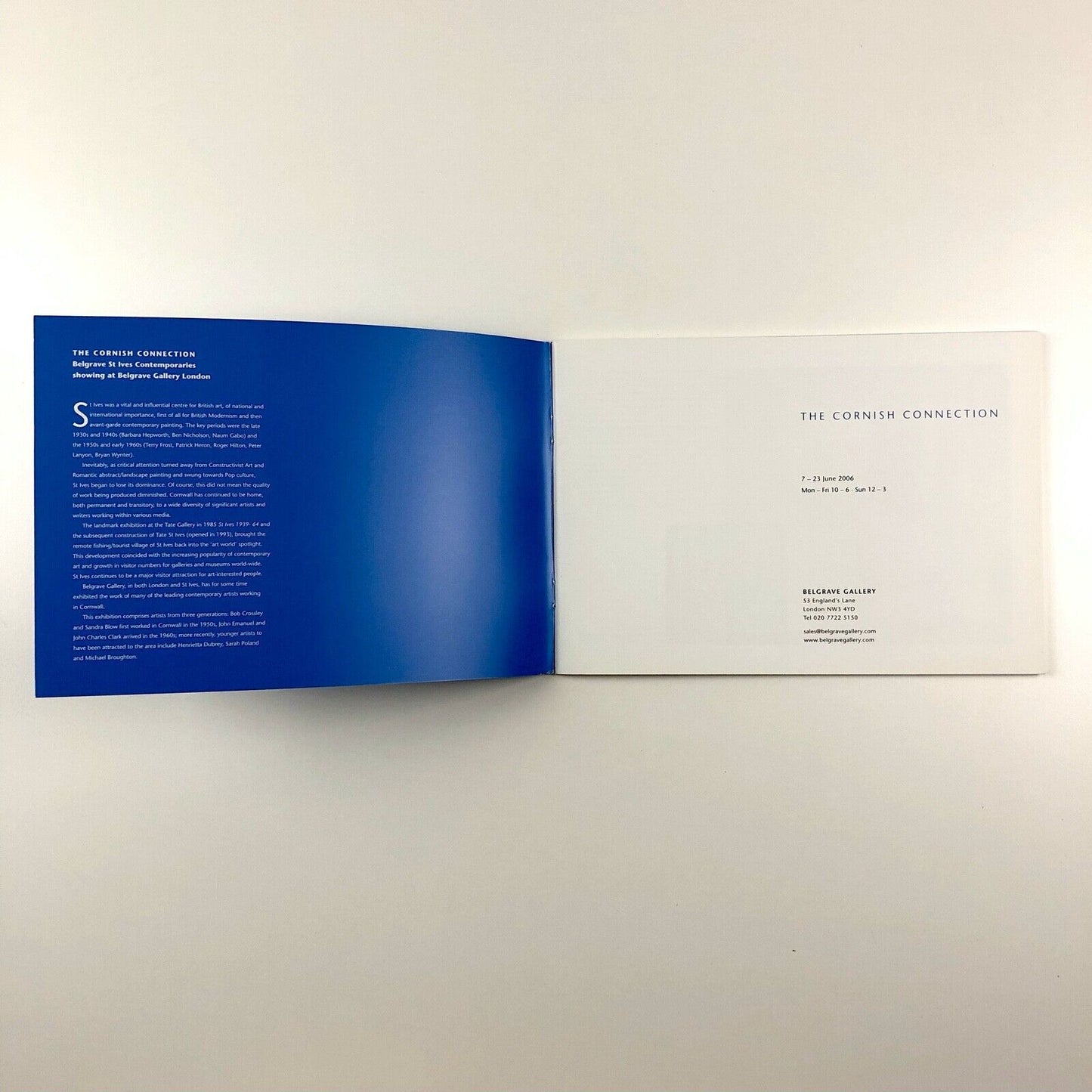The Cornish Connection: Belgrave St Ives Contemporaries | Belgrave Gallery booklet, 2007