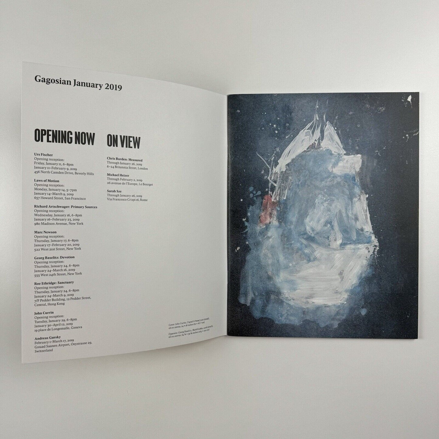 Gagosian January 2019 | Art magazine