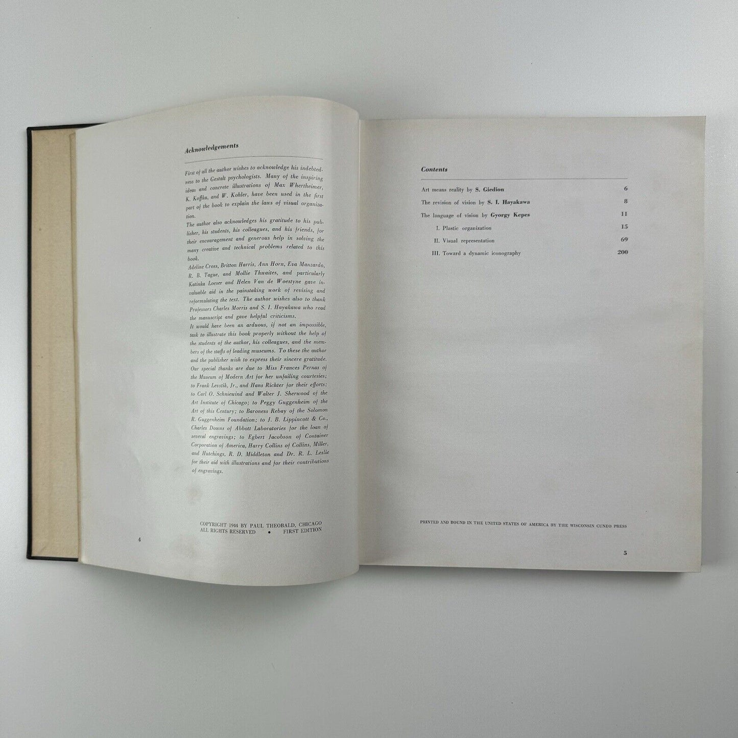 Language of Vision by Gyorgy Kepes | Paul Theobald, 1944