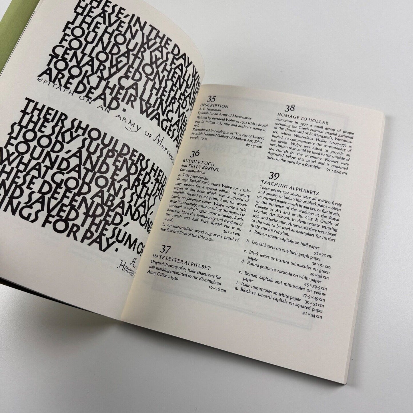 Berthold Wolpe. A retrospective survey | Victoria & Albert Museum and Faber & Faber, 1980