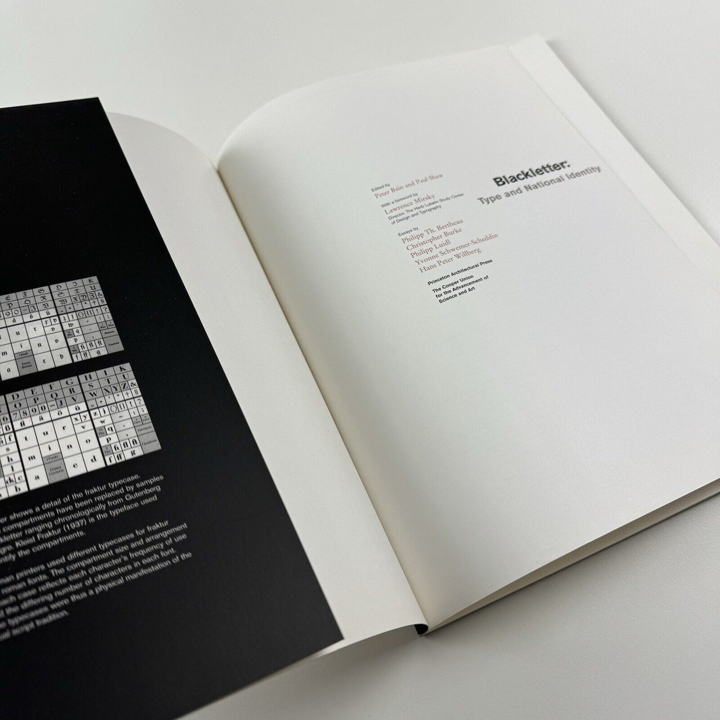 Blackletter: Type and National Identity edited by Peter Bain and Paul Shaw | The Herb Lubalin Study Center of Design and Typography | Princeton Architectural Press, 1998