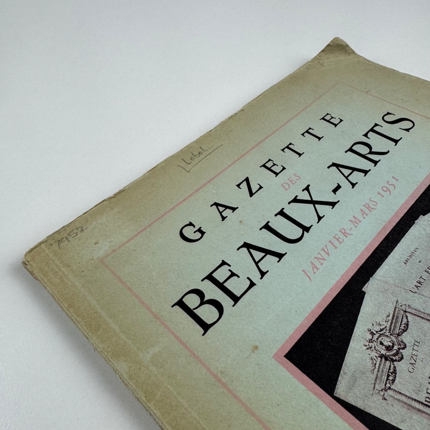 Gazette des Beaux-Arts January to March 1951. Vol 38 Georges Wildenstein