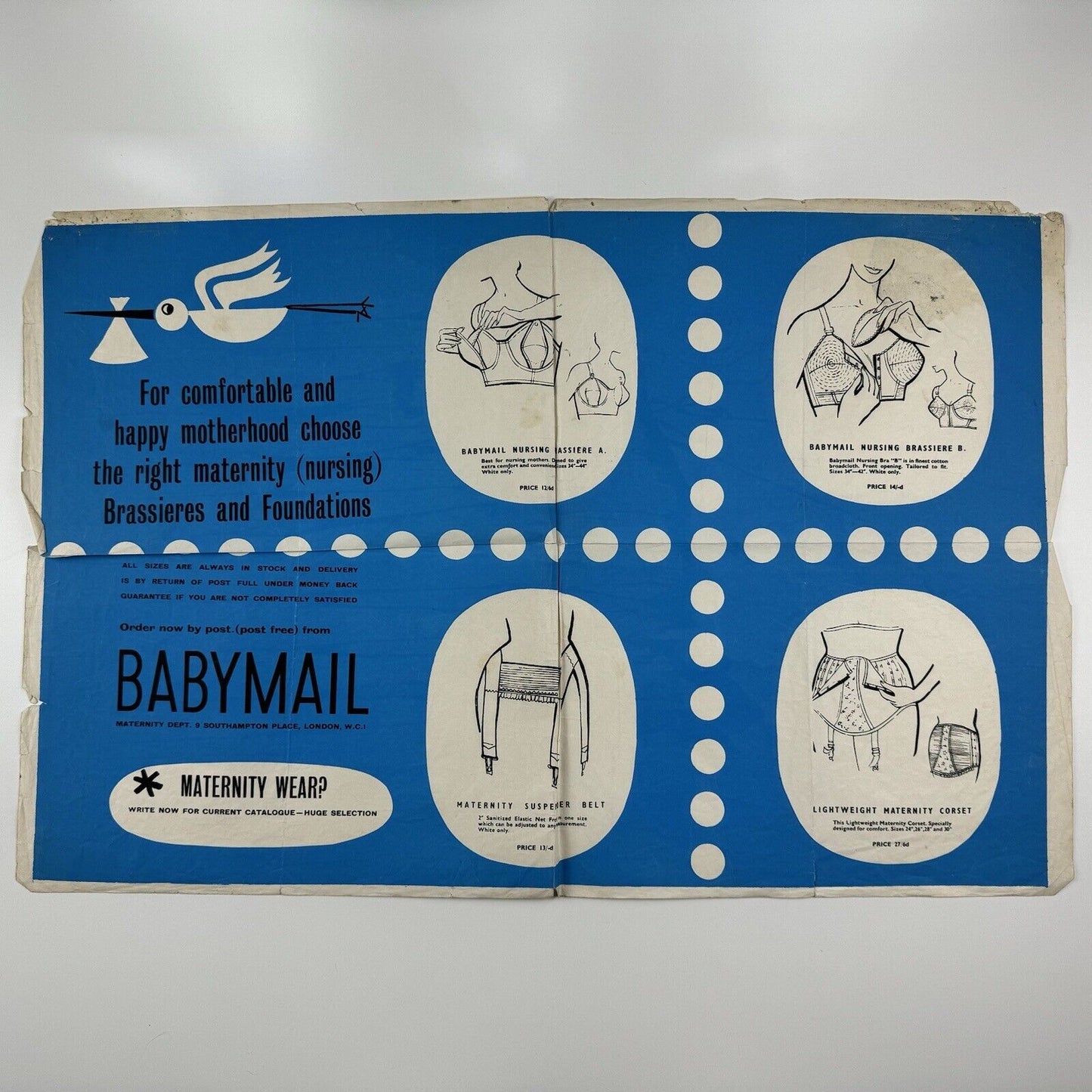 Babymail – Maternity Wear promotional poster | Undated, presumed to be 1940s
