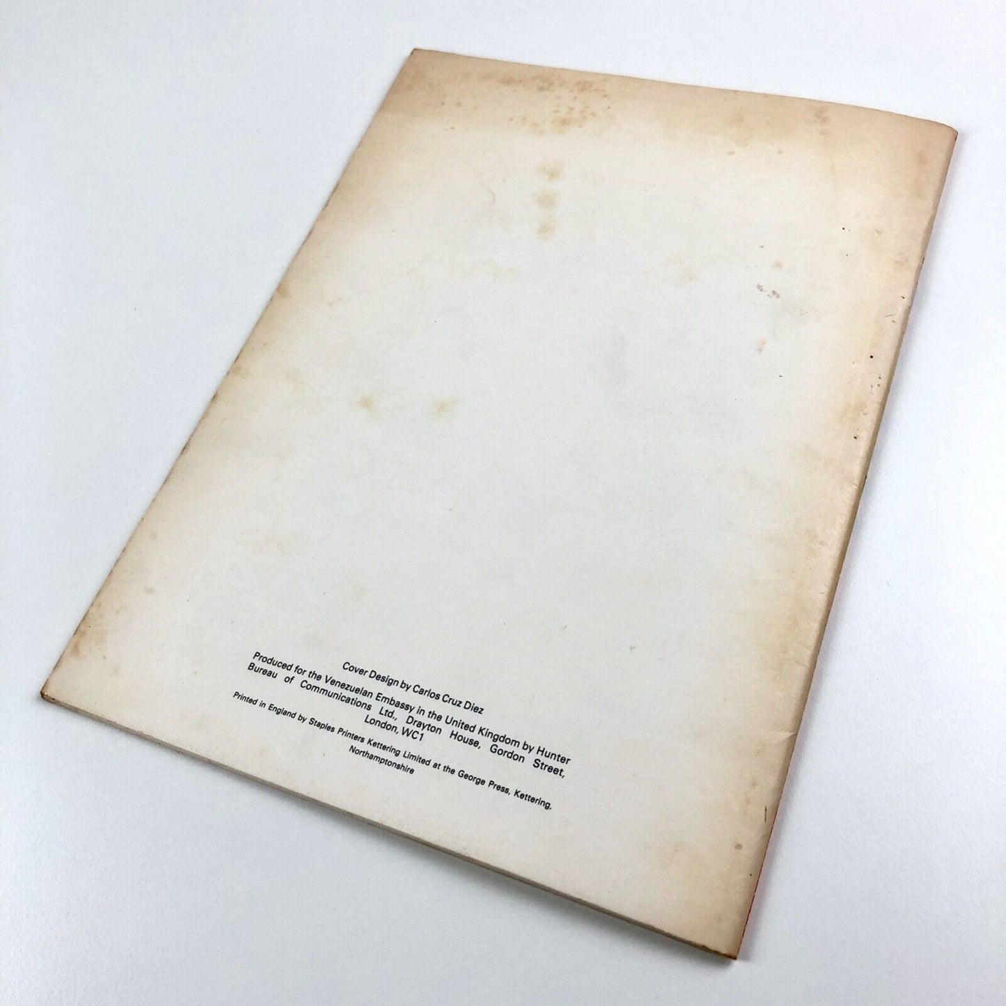 An Exhibition of Venezuelan Art | The Artists Market Association Gallery, London, 1978 - cover design by Carlos Cruz Diez