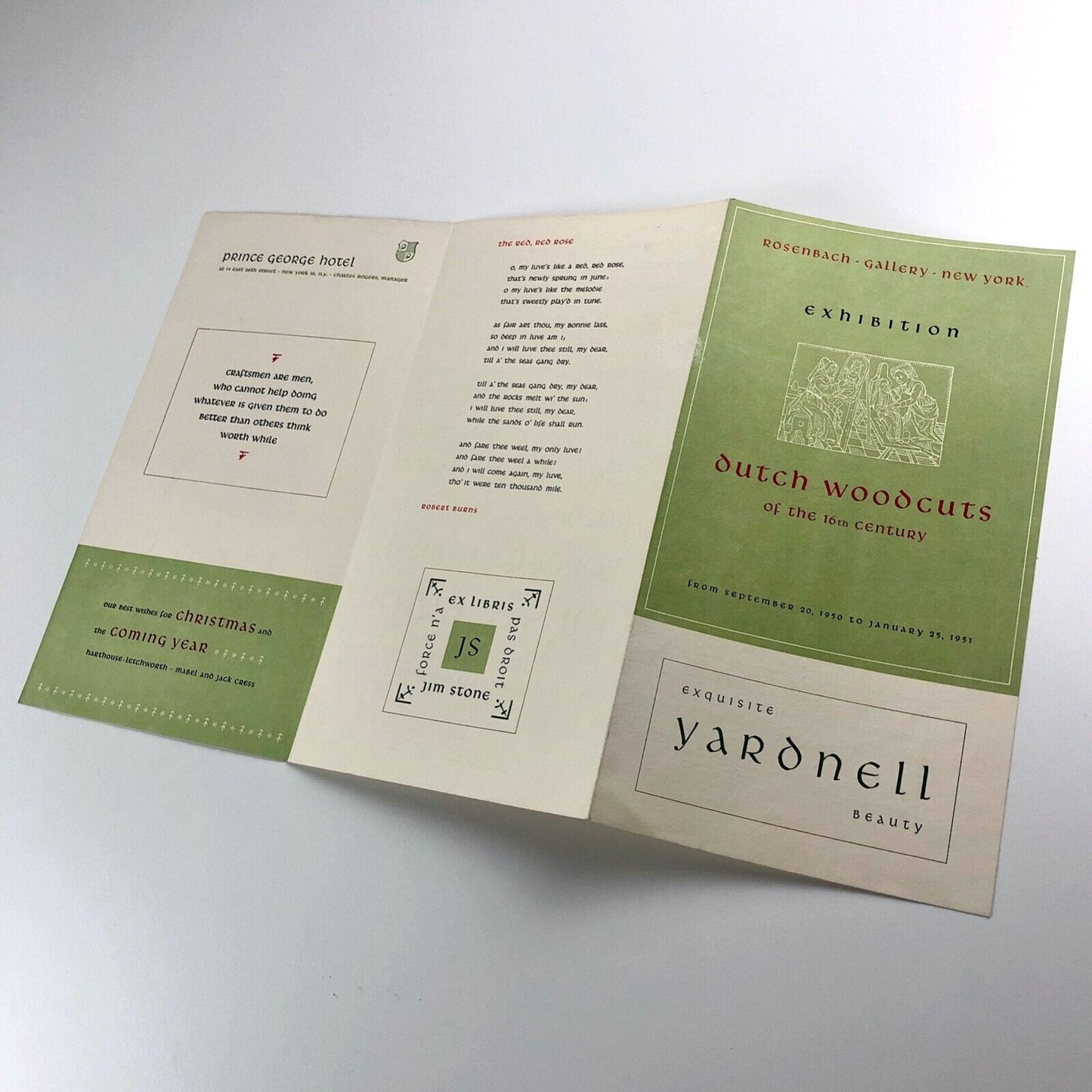 Libra - Typefoundry Amsterdam | Type specimen leaflet | Undated c. 1950 de | Type designed by S. H. De Roos in 1937