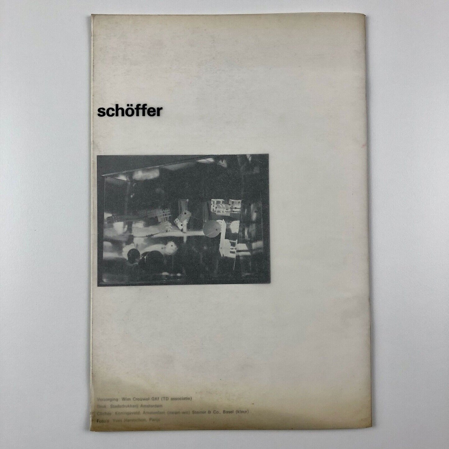 Nicolas Schöffer - ruimte | licht | tijd | Catalogue design by Wim Crouwel, 1964