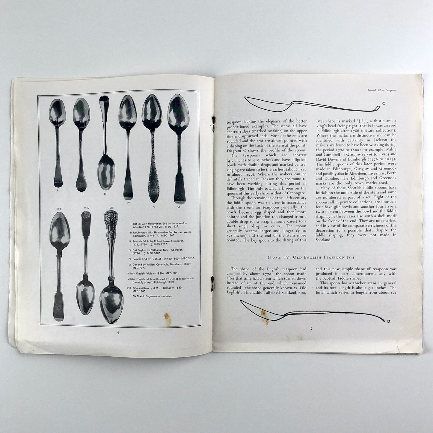 Scottish Silver Spoons | Joy Scott Whyte, Scottish Art Review 1966 offprint