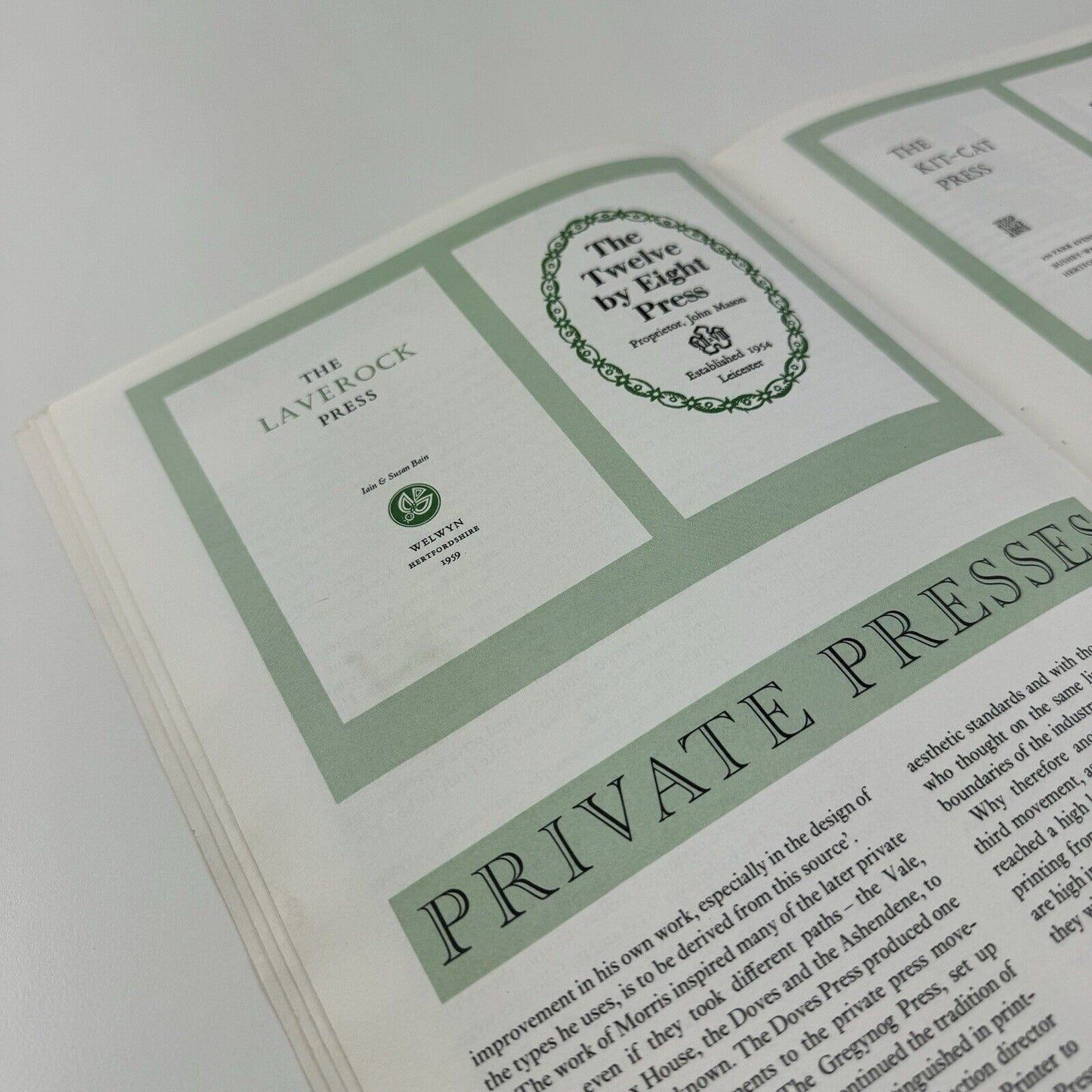 Private Presses and the Printing Industry | James Moran – British Printer supplement, 1962