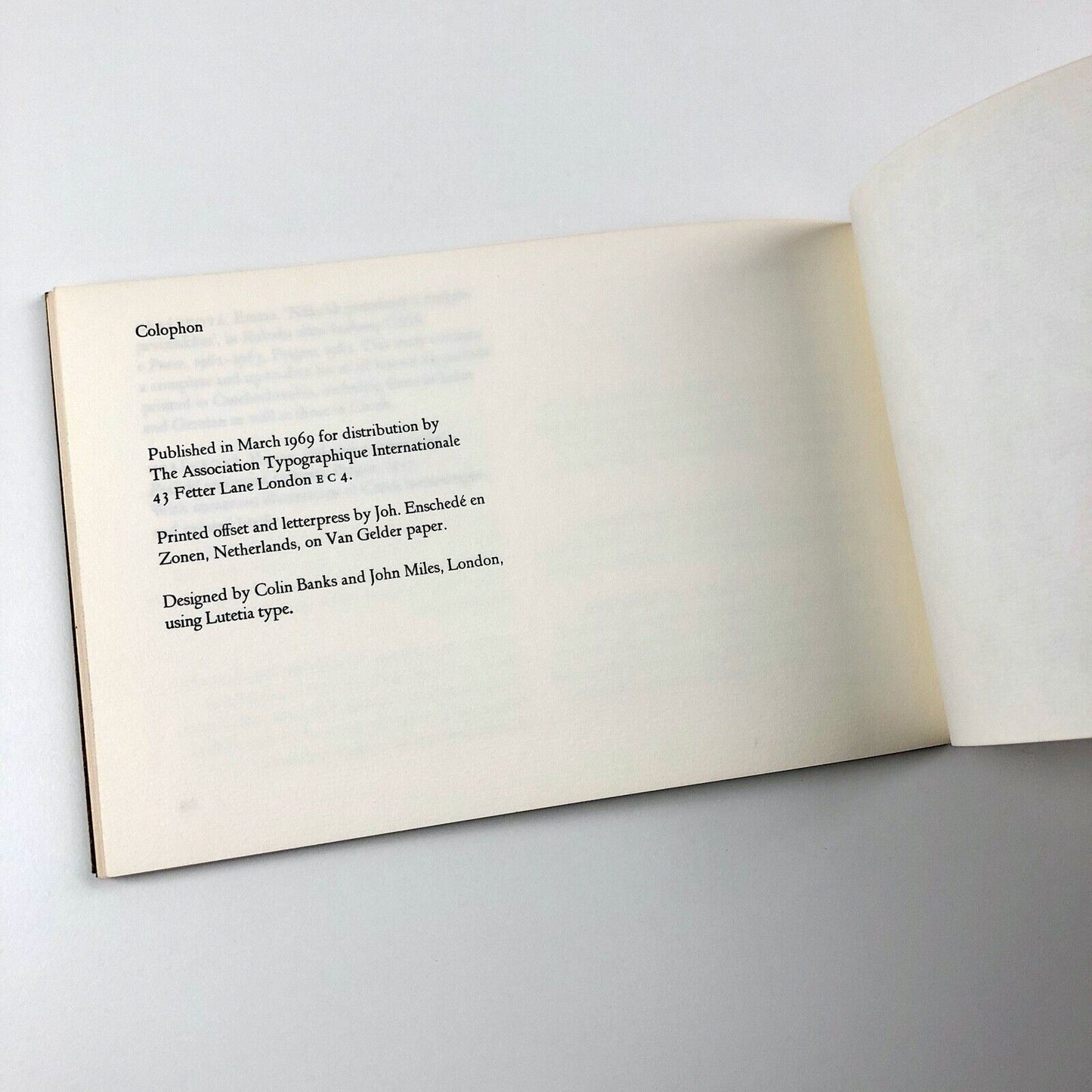 Printing in Czechoslovakia in the Fifteenth Century. Five hundred years | The Association Typographique Internationale, London, 1969