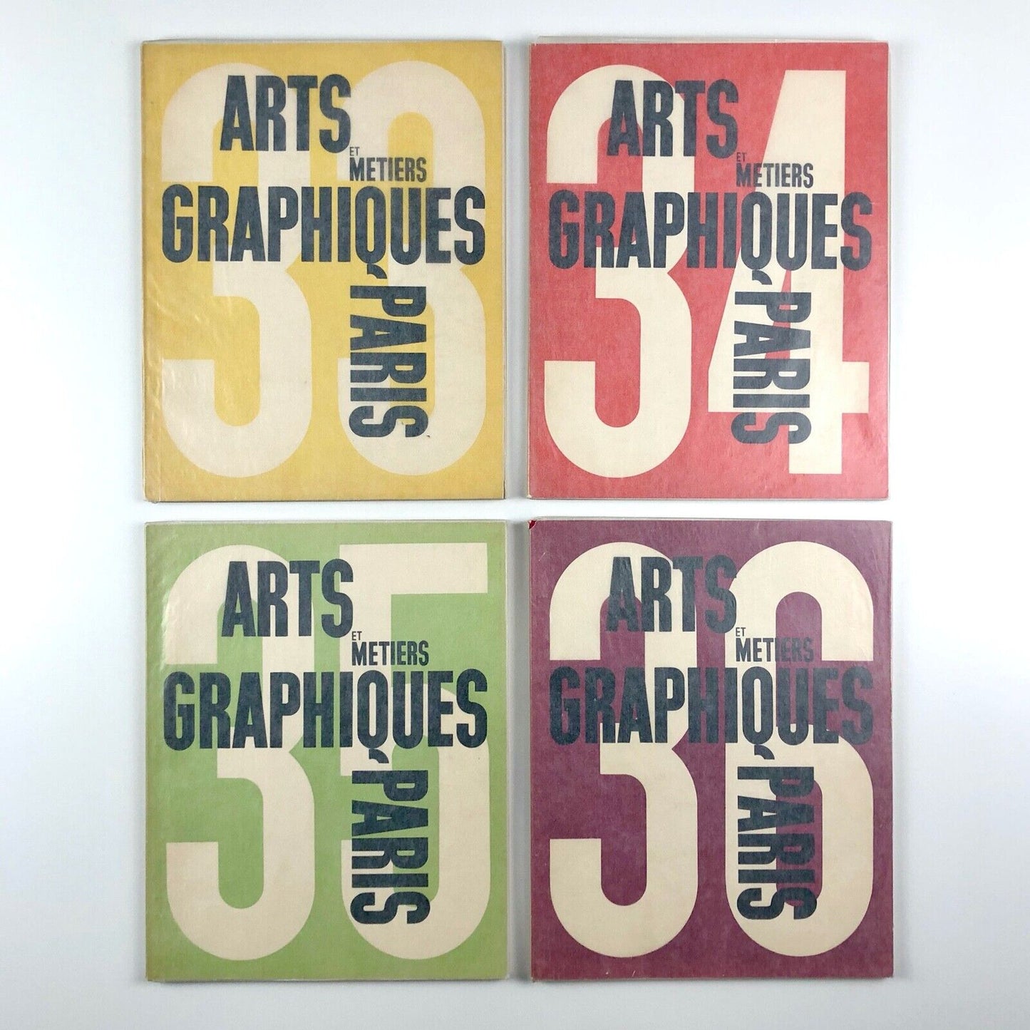 Arts et Métiers Graphiques Vols 1-68 1927-39 Charles Peignot 68 vols some Paul Rand ex-libris