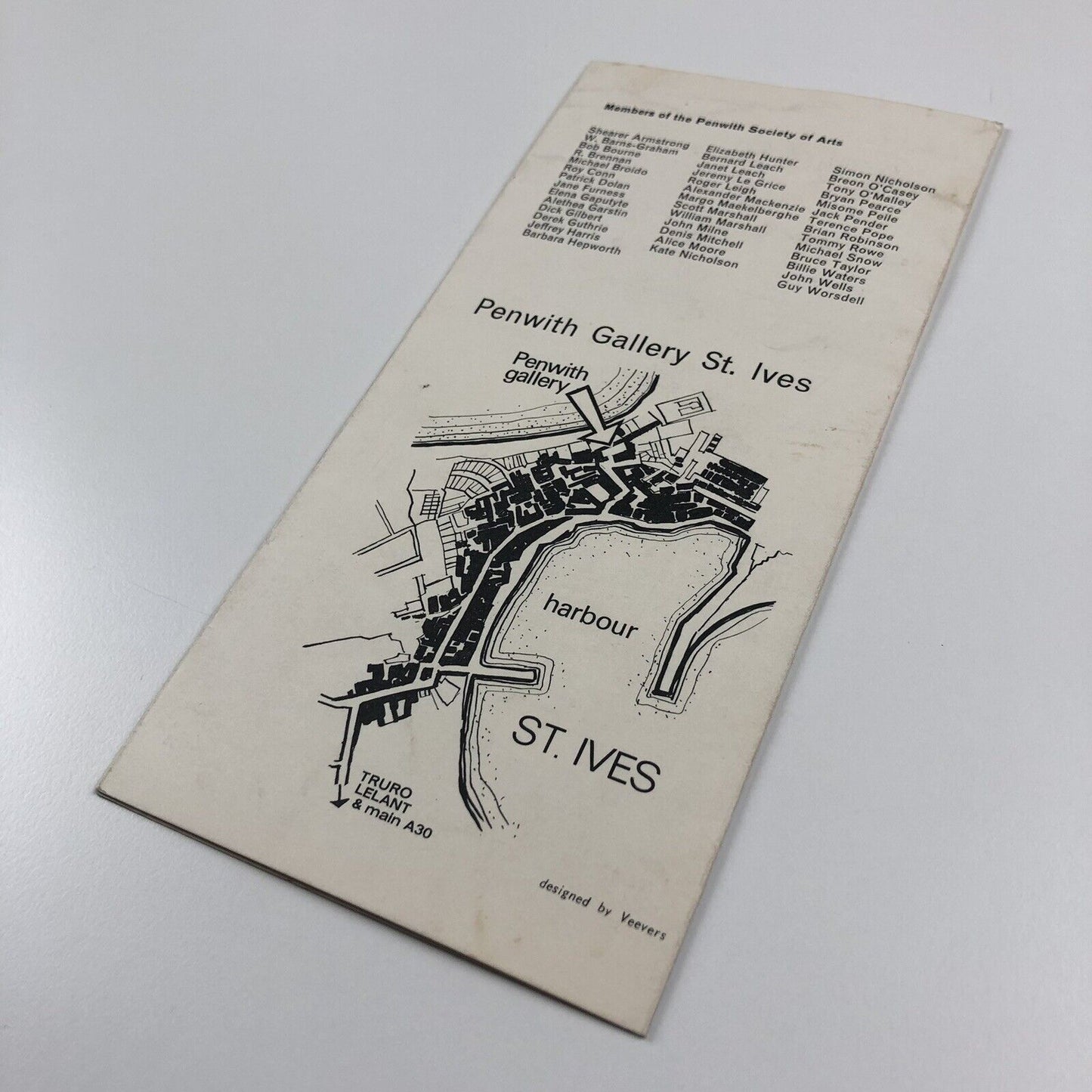 The Penwith Society of Arts | Christmas Exhibition folded card (year unknown)