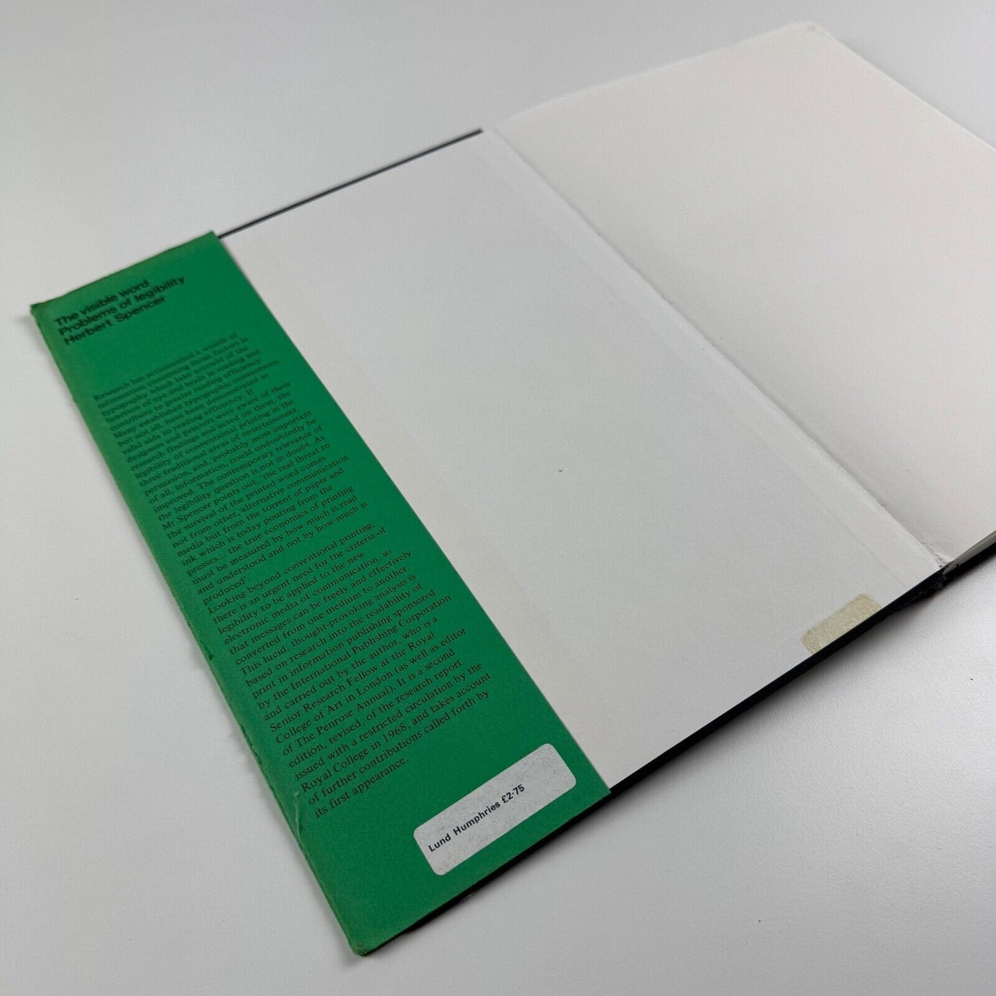 The Visible Word. Problems of Legibility by Herbert Spencer | Lund Humphries, second revised edition 1969