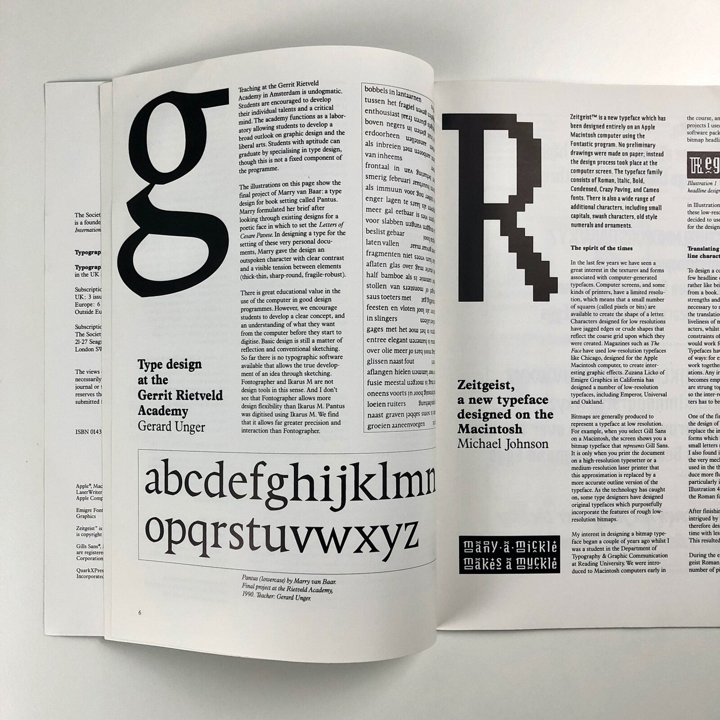 Typographic Journal of the Society of Typographic Designers | Issue 40, Summer 1990 | Guest editor Andrew Boag