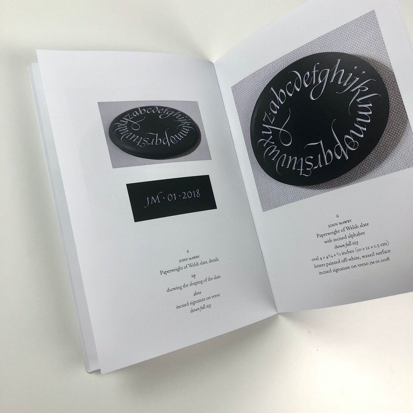 Eight Slate Alphabets commissioned 2016-2018 Michael Taylor | Kindersley, Mawby