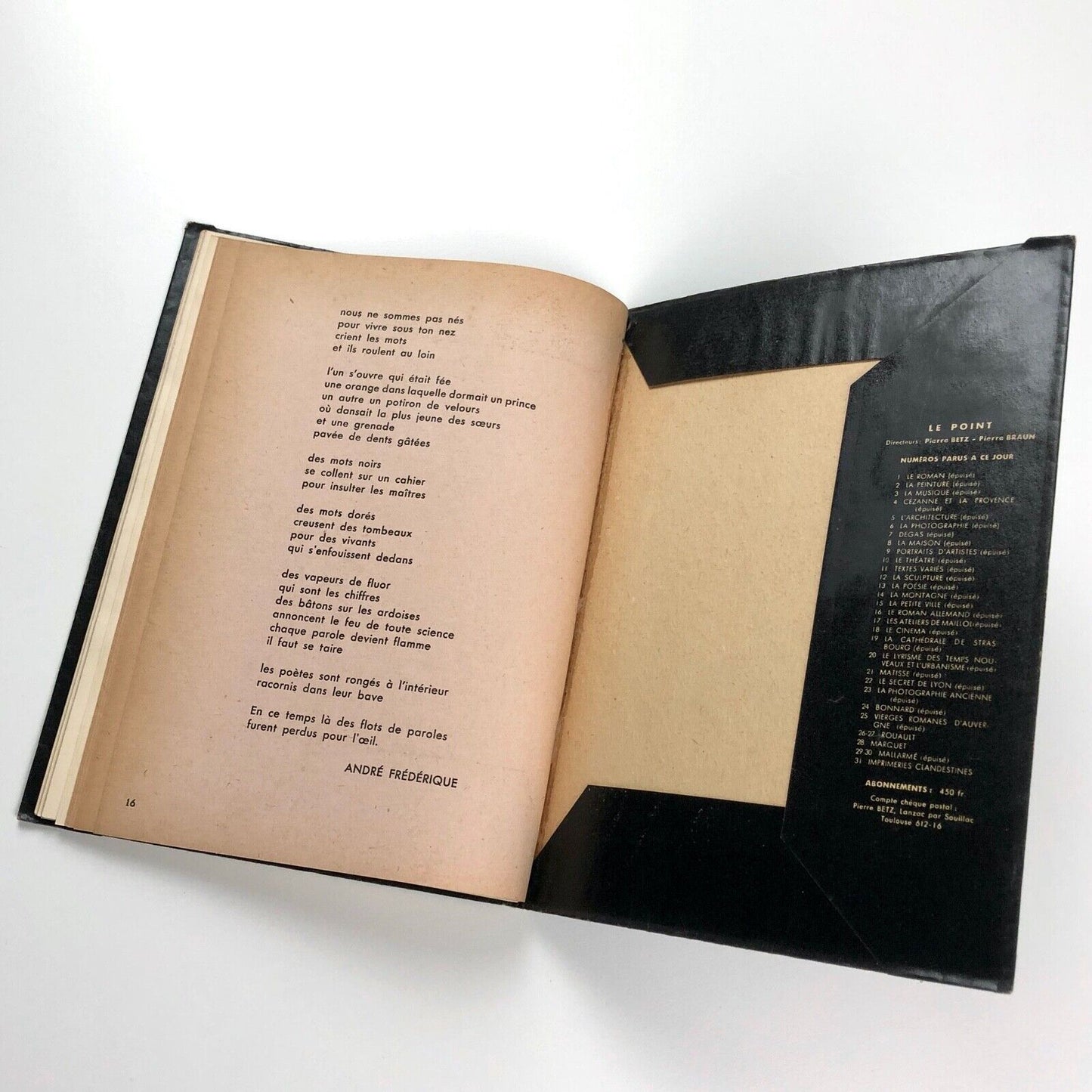 Imprimeries Clandestines | XXXI Le Point | March 1945 | Introduction by Jean Cassou