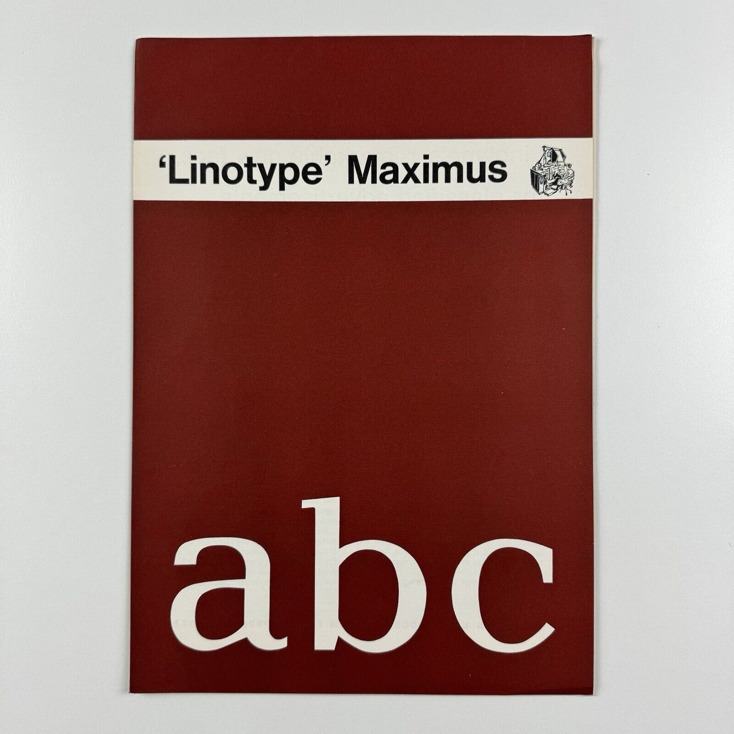 Type specimen sheet – Linotype Maximus newpaper type | Undated leaflet