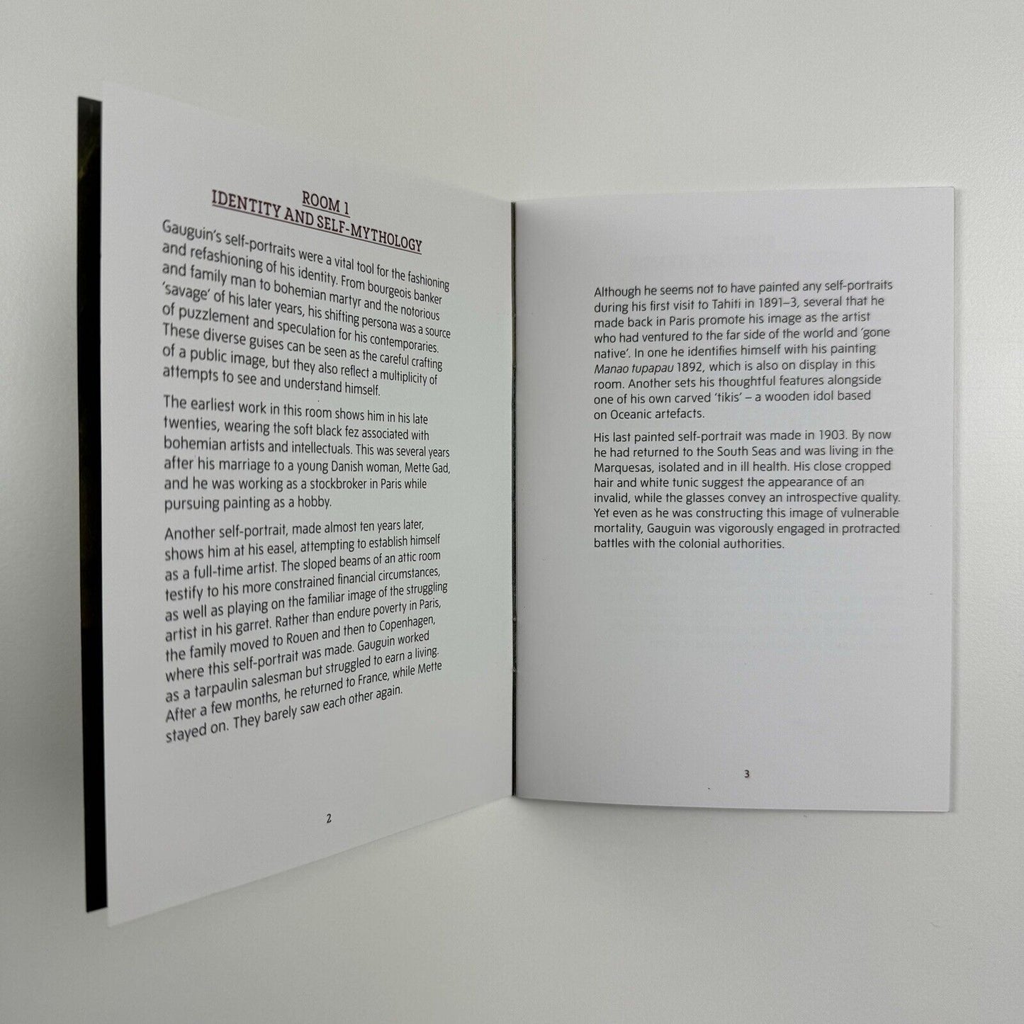 Pocket exhibition guide for Gauguin Maker of Myth | Tate Modern, 2010