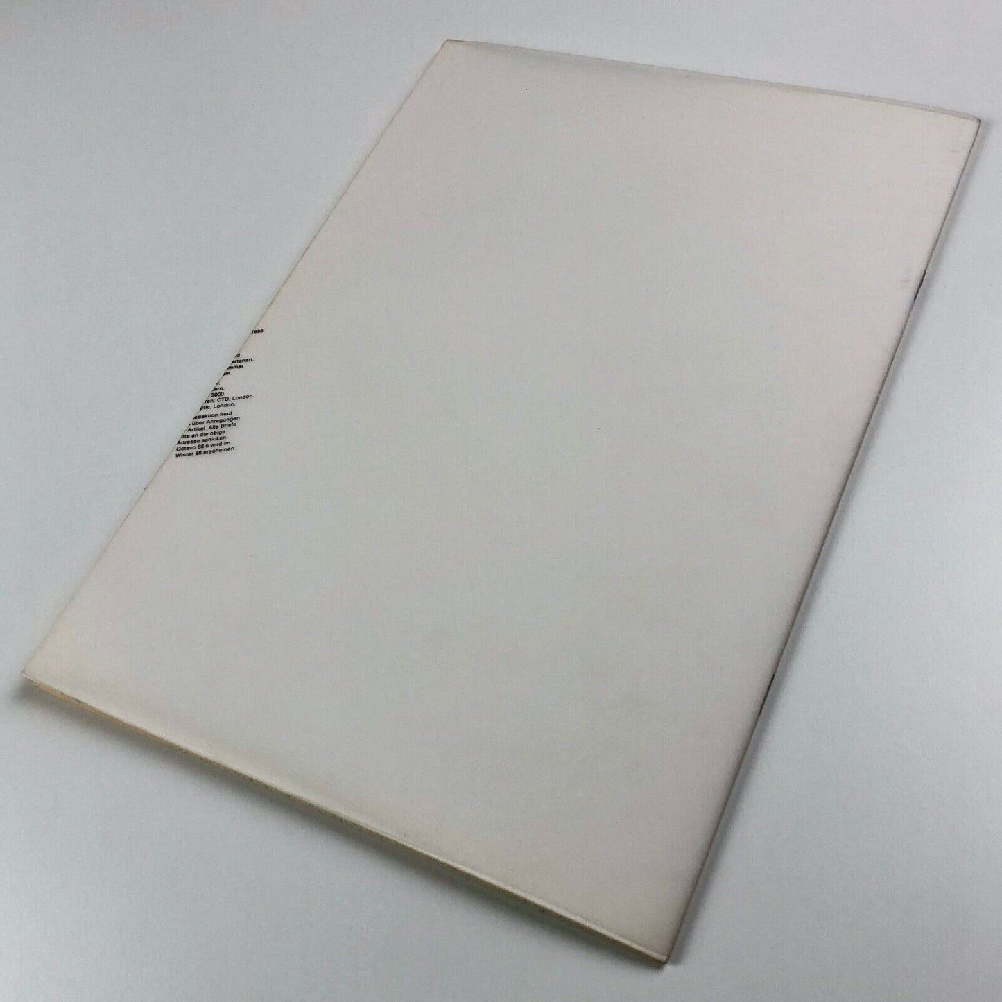 Octavo 88.5 magazine | International Journal of Typography, 1988