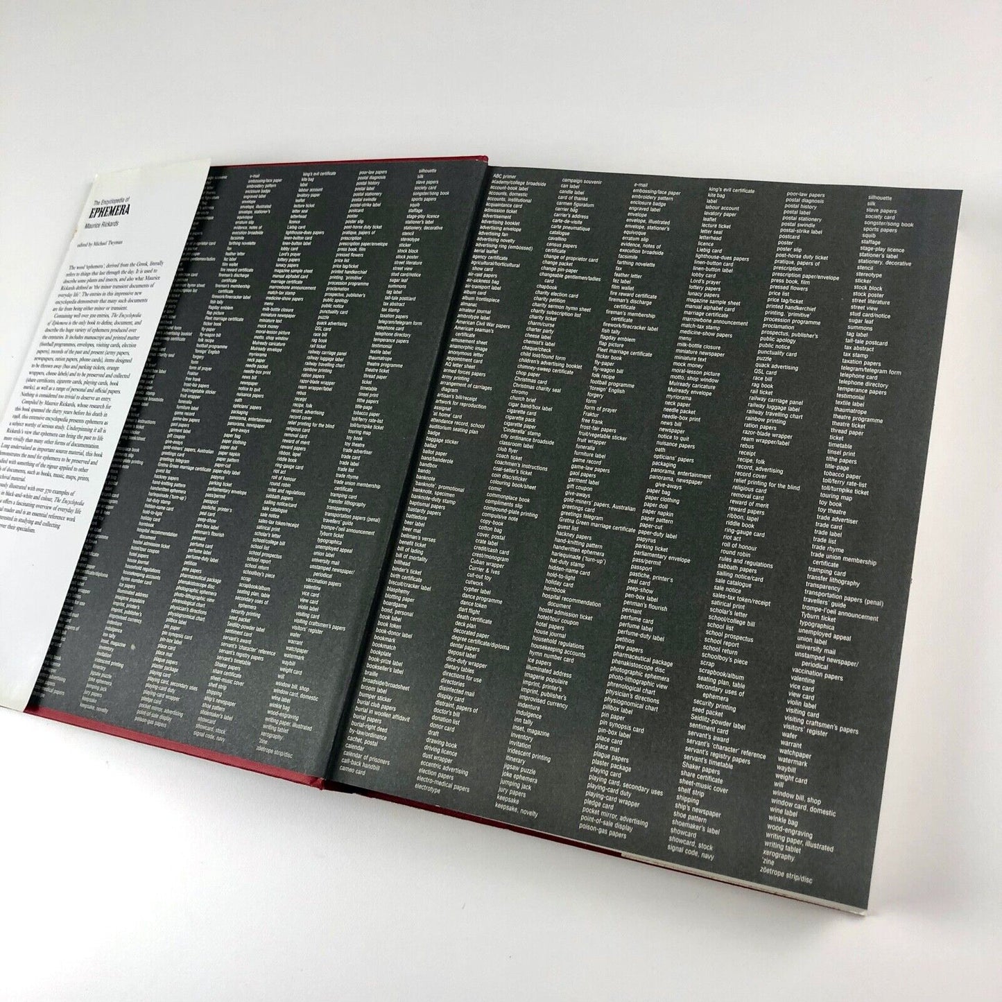 The Encyclopedia of Ephemera | Maurice Rickards / Michael Twyman, 2000