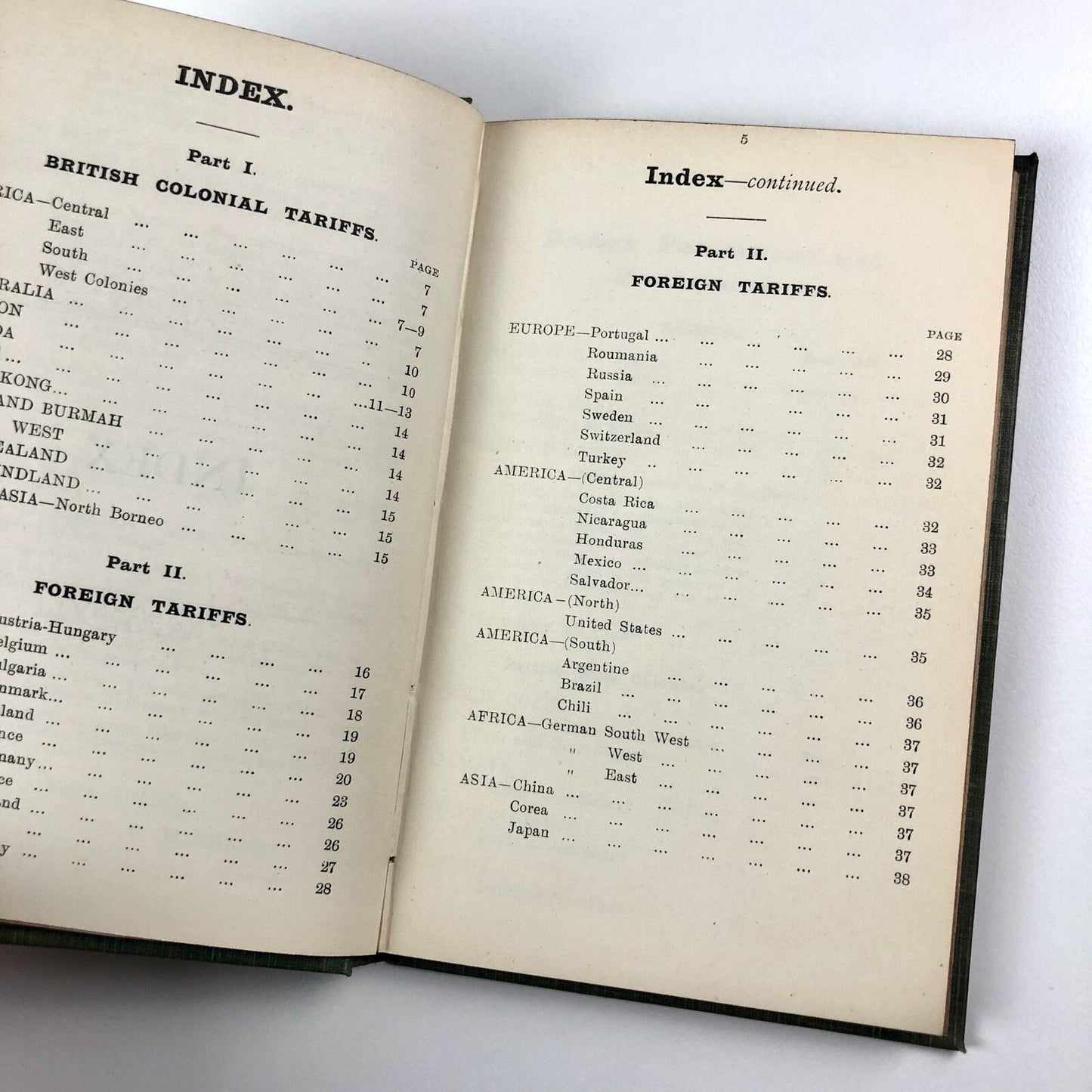 Birmingham Jewellers & Silversmiths – British Colonial and Foreign Tariffs, 1903