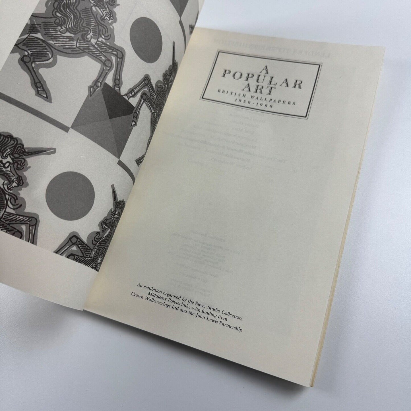 A Popular Art. British Wallpapers 1930-1960 | The Silver Studio Collection at Middlesex Polytechnic held at Orleans House Gallery between 2 December 1989 and 11 February 1990