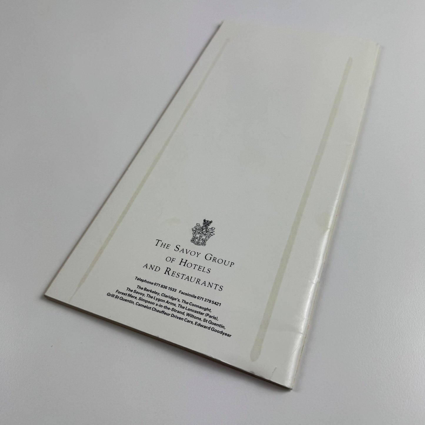 Leaflet Tatler’s thousand most socially significant people in 1992 Savoy Group