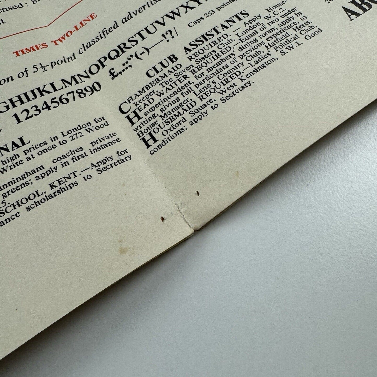 Linotype Times Roman – type specimen fold out poster | Undated