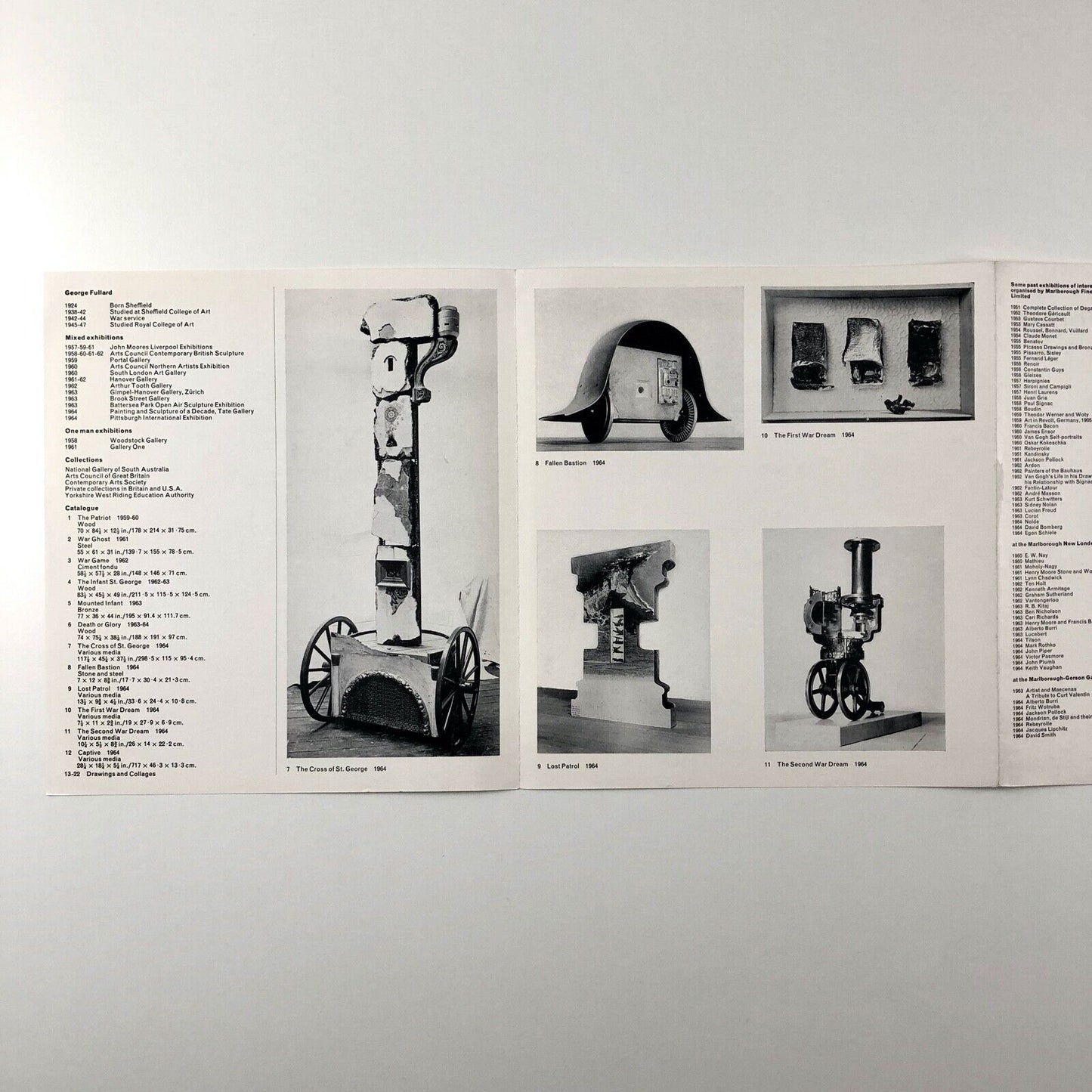 George Fullard | Marlborough exhibition catalogue 1964 | Design by Gordon House
