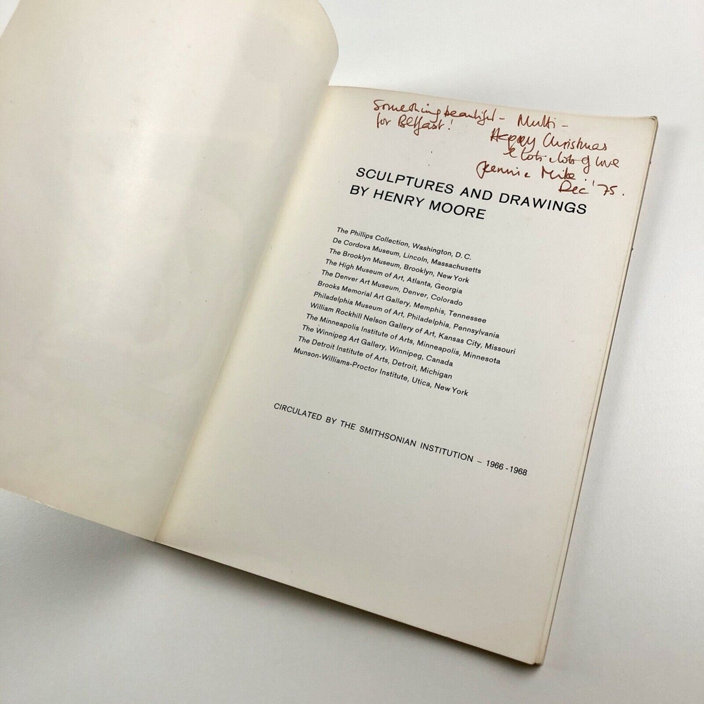 Sculpture and Drawings by Henry Moore | Smithsonian Institute catalogue, 1966-68