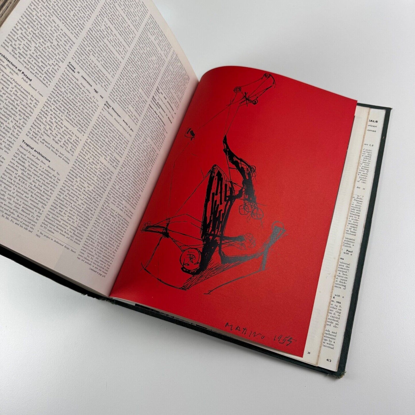 Architectural Design 1956. Bound volume of 12 issues, January to December 1956