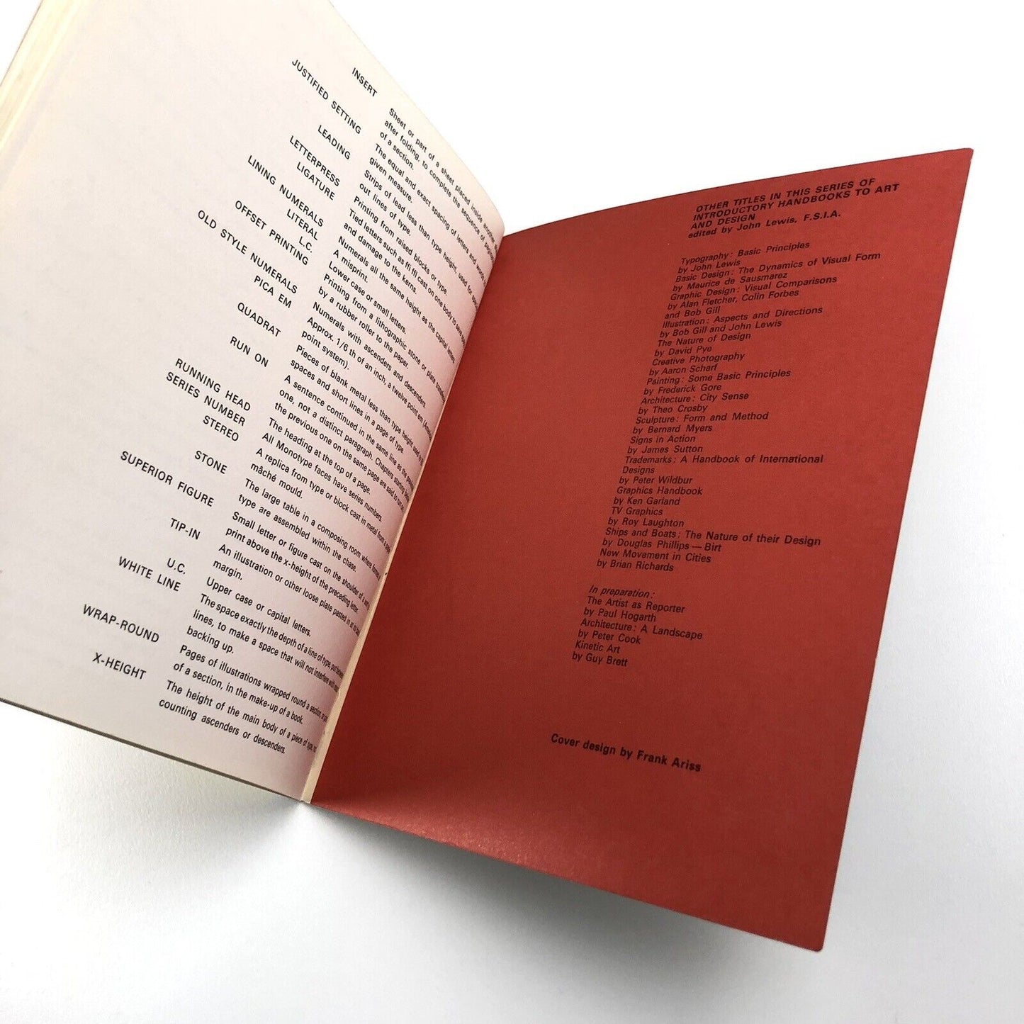Typography Basic Principles. Influences and trends since the 19th century revised edition by John Lewis | Studio Vista, 1967