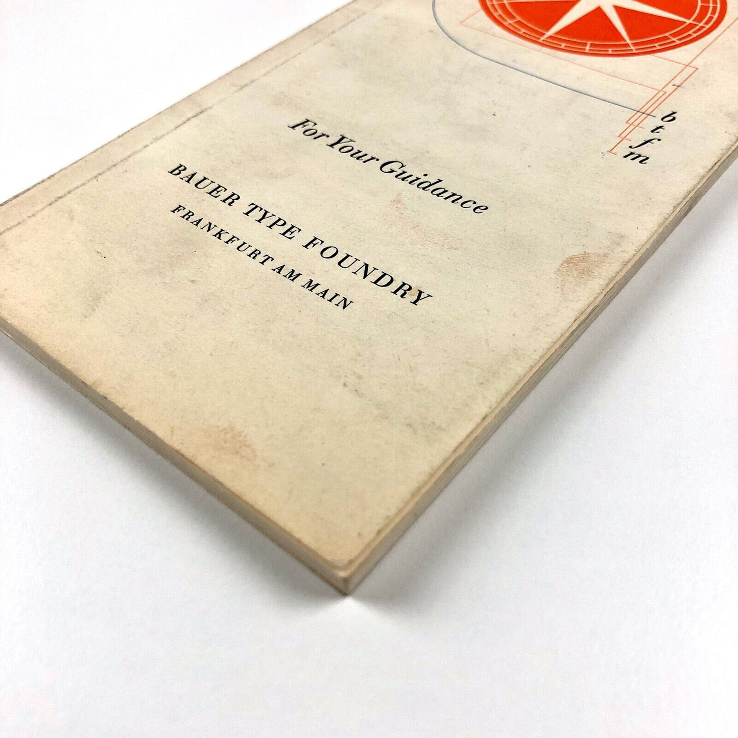 'For Your Guidance' – Bauer Type Foundry type specimen booklet, undated