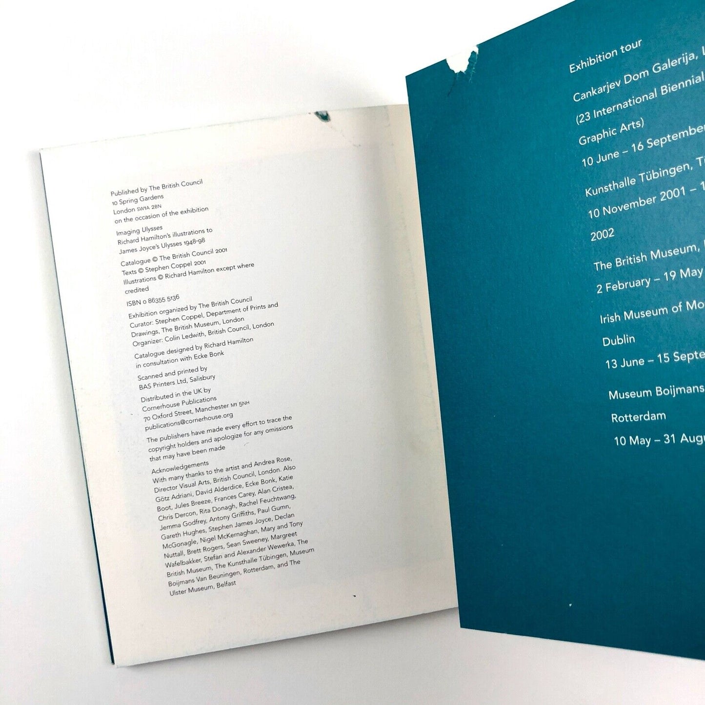 Richard Hamilton | Imaging James Joyce's Ulysses | Catalogue, British Council, 2001