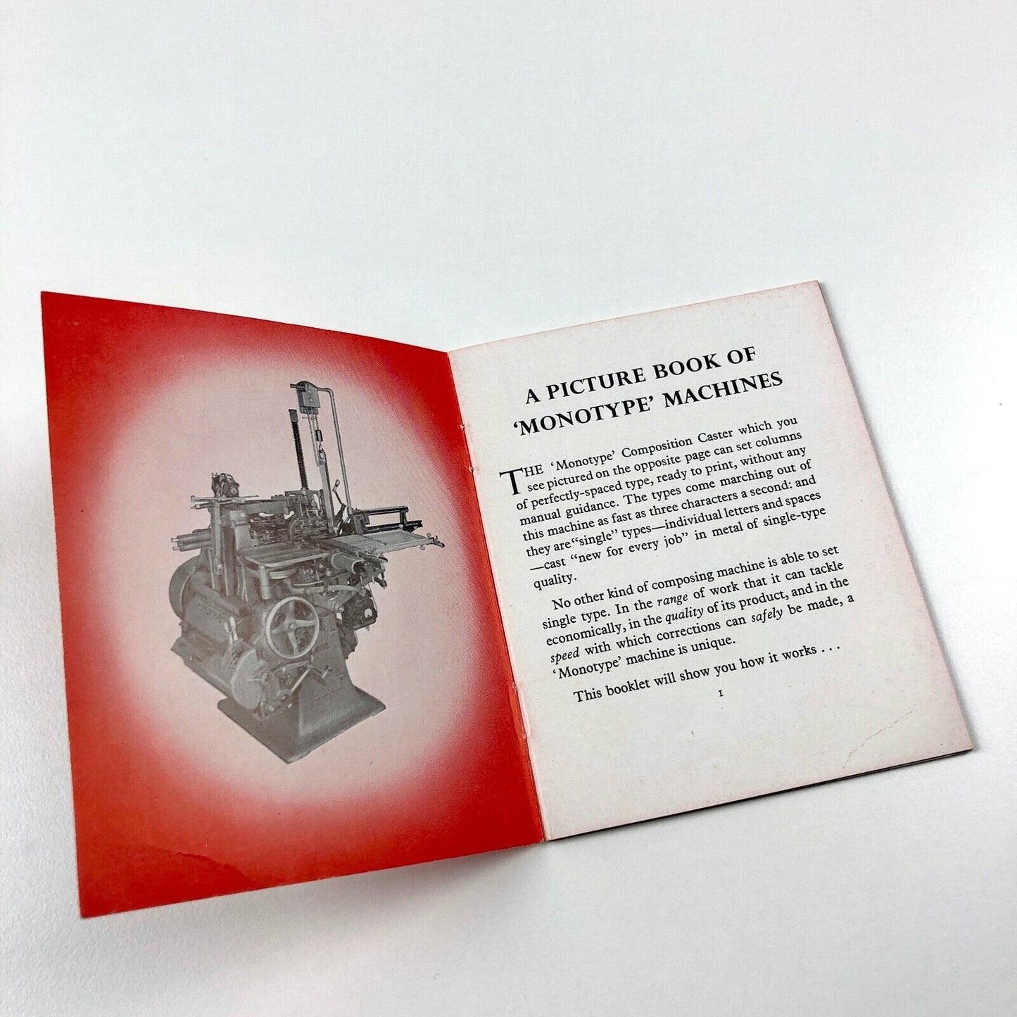 A Pocket Picture Book of Monotype Machines | Undated, presumed 1960s