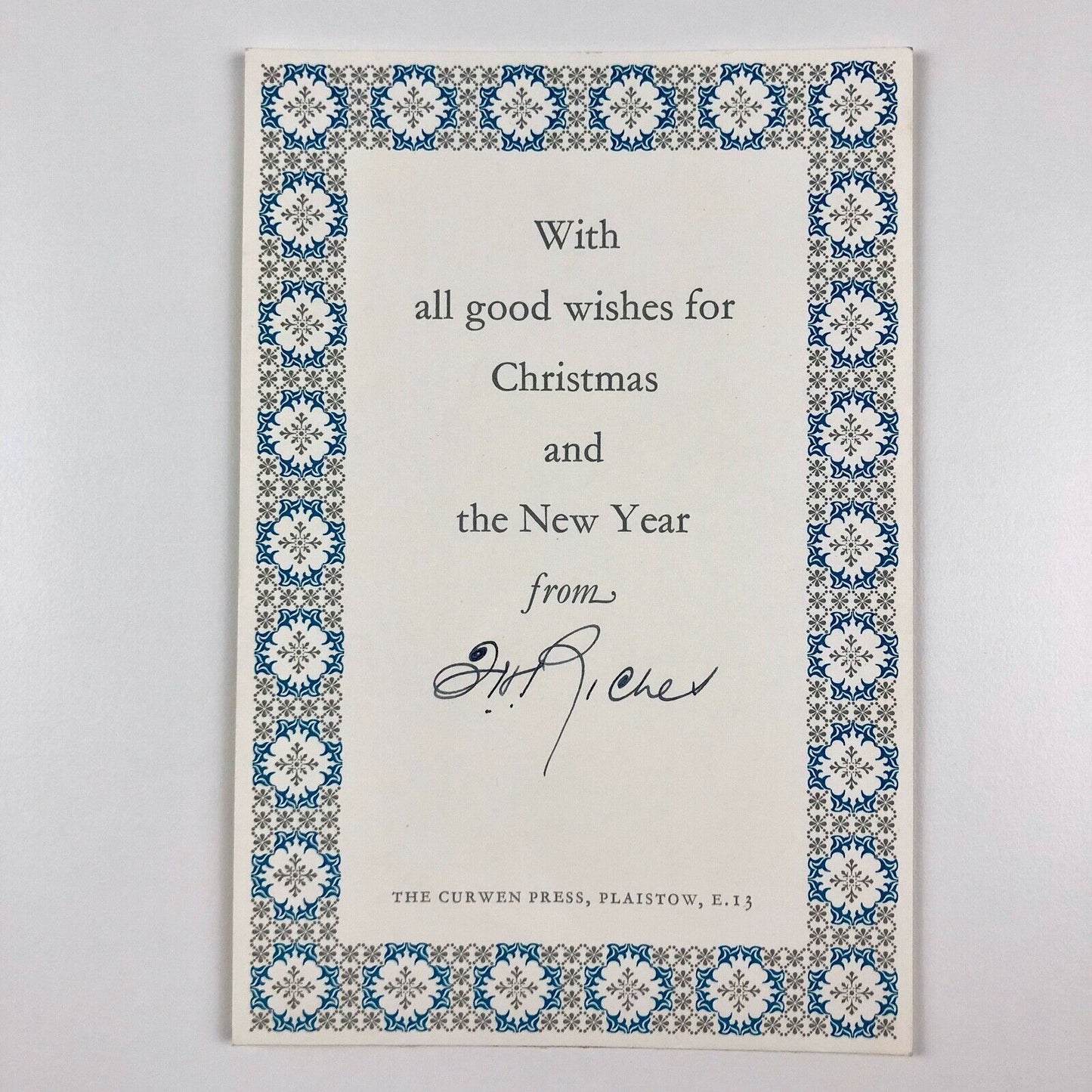 The Curwen Press | Christmas postcards | Printed ephemera