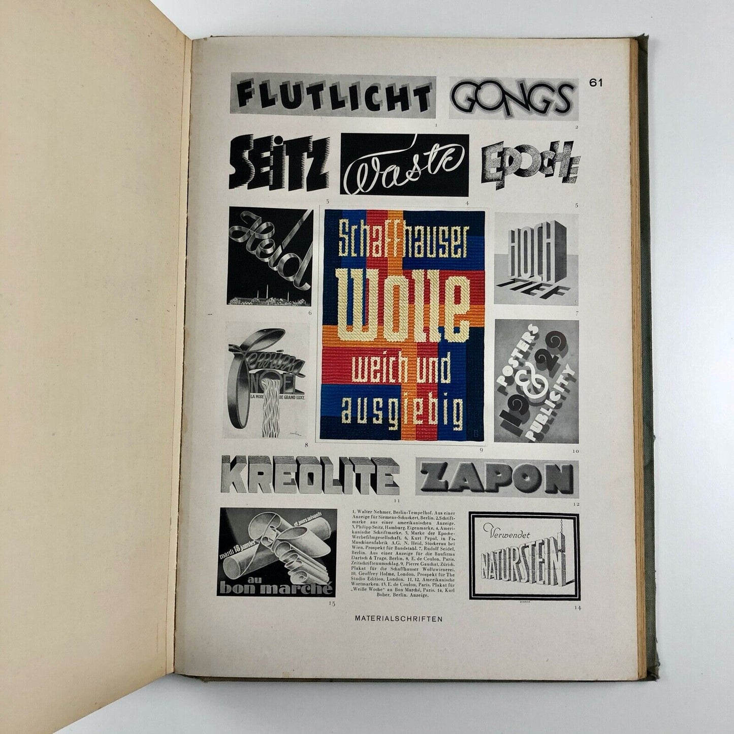 Hoffmanns Schriftatlas 1930 type specimen book by Herbert Hoffmann