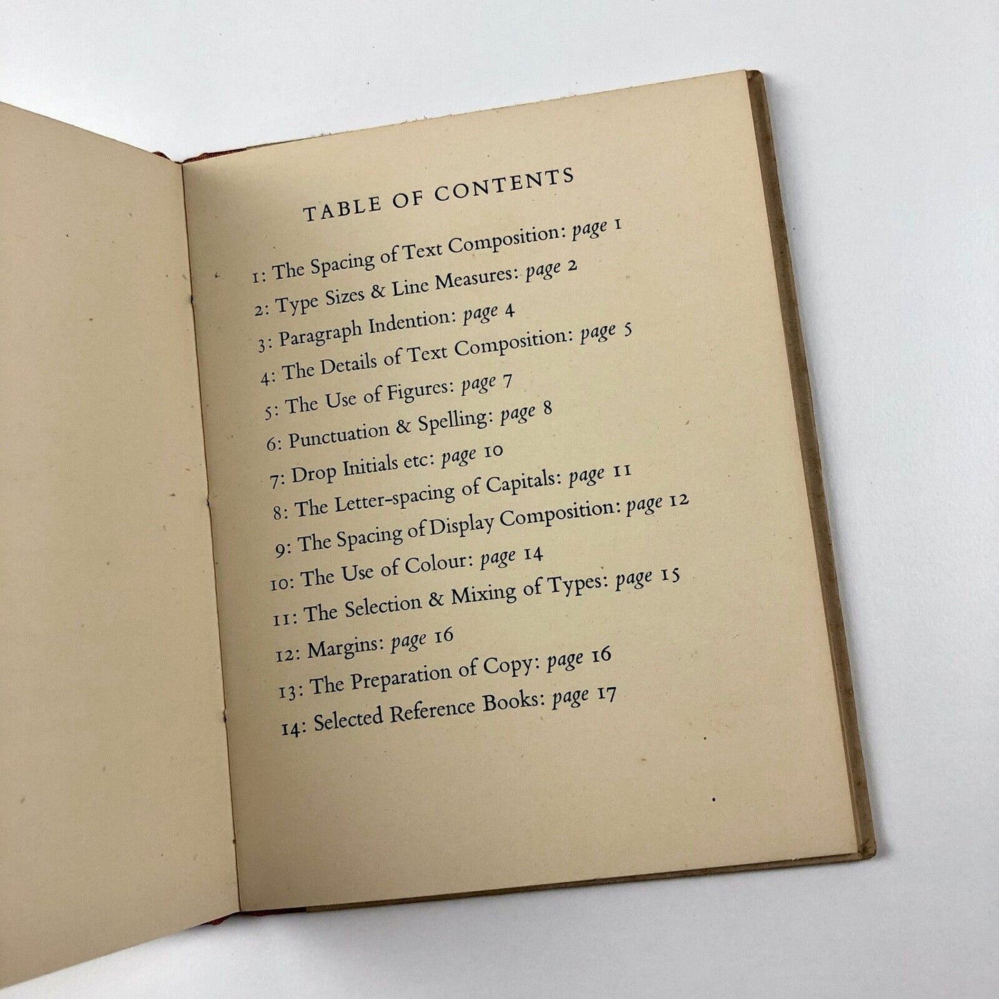 House Style of Composition for the Publications of The Studio Ltd | 1948 booklet