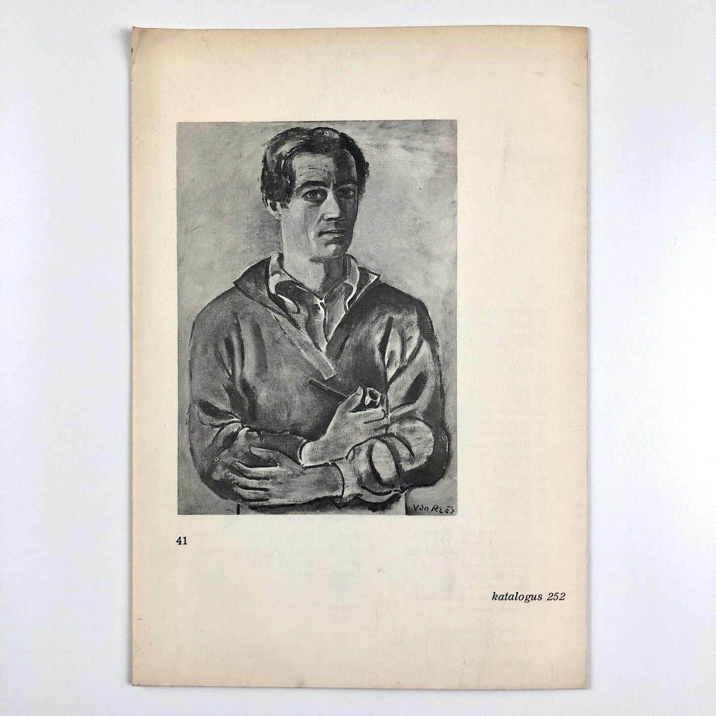 Otto Van Rees 1884–1957 | Stedelijk Museum fold-out leaflet | Cat. no. 252, 1961