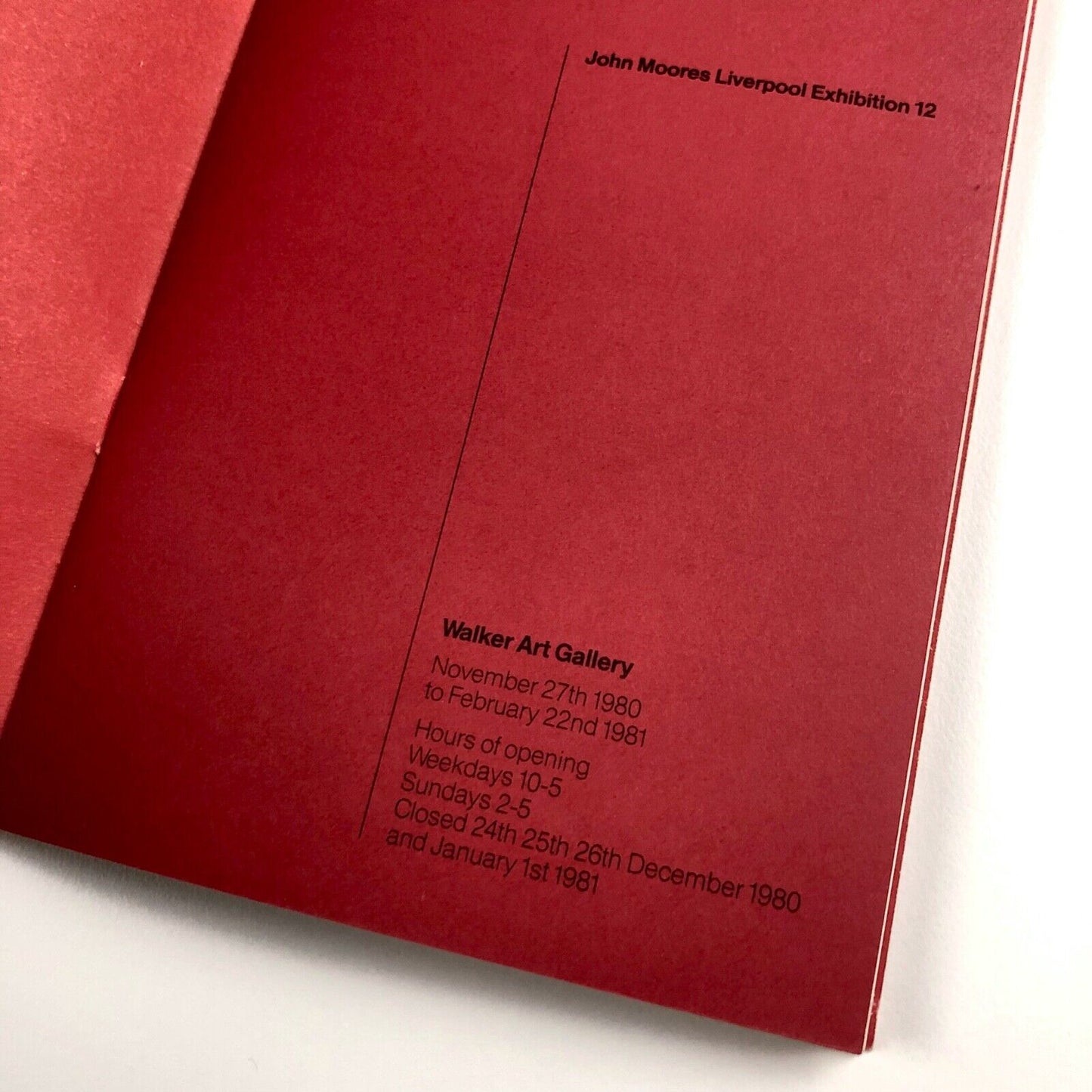 John Moores Liverpool Exhibition 12 | Walker Art Gallery 1980-1981
