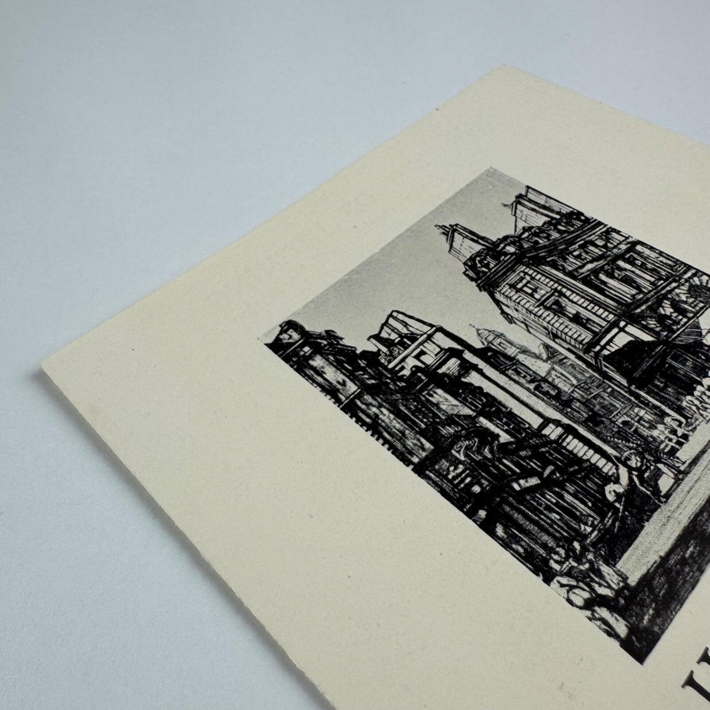 Order form for H. Rushbury, Masters of Etching series. The Studio. Undated 1920s