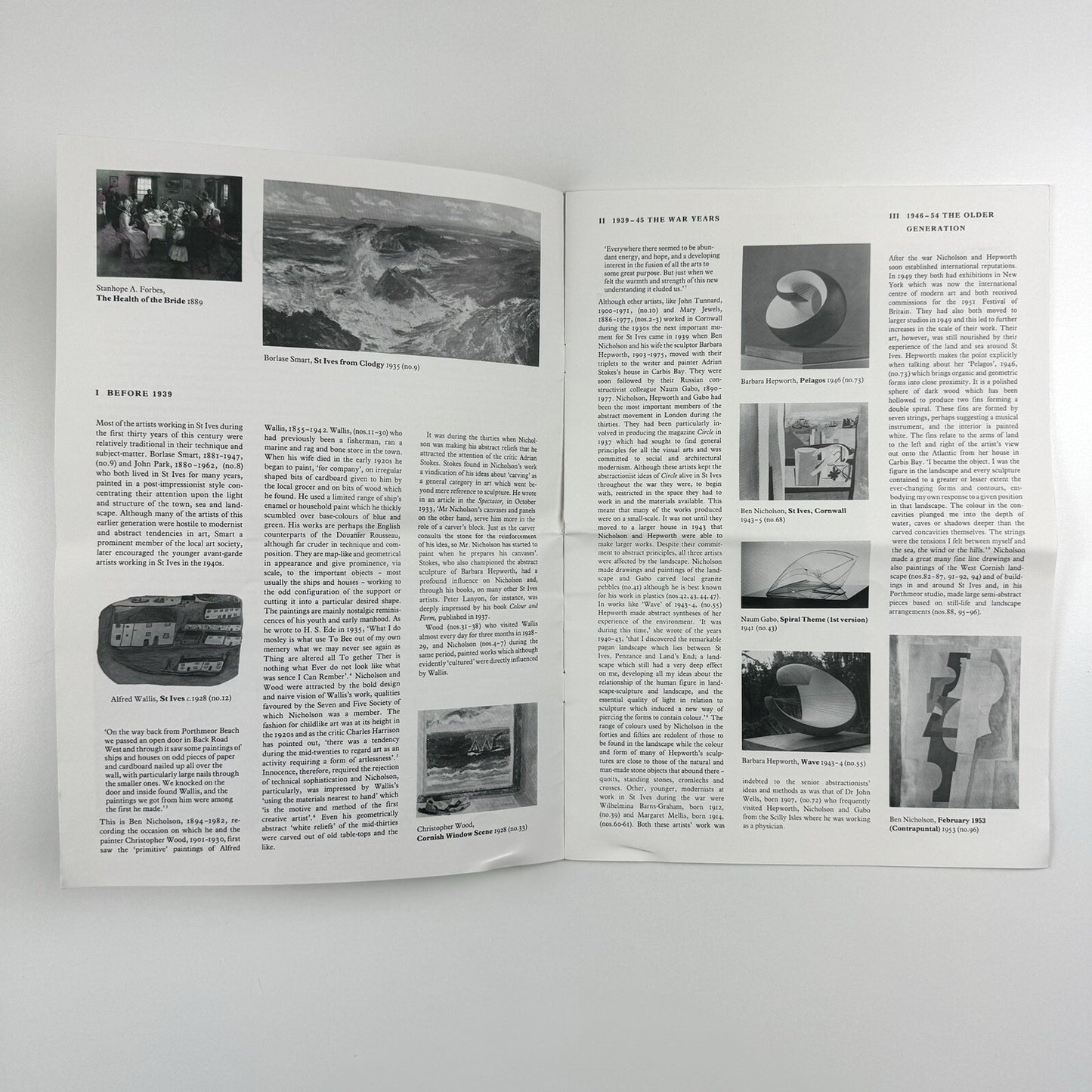 St Ives 1939-64. Twenty five years of painting, sculpture and pottery | Tate exhibition guide, 1985