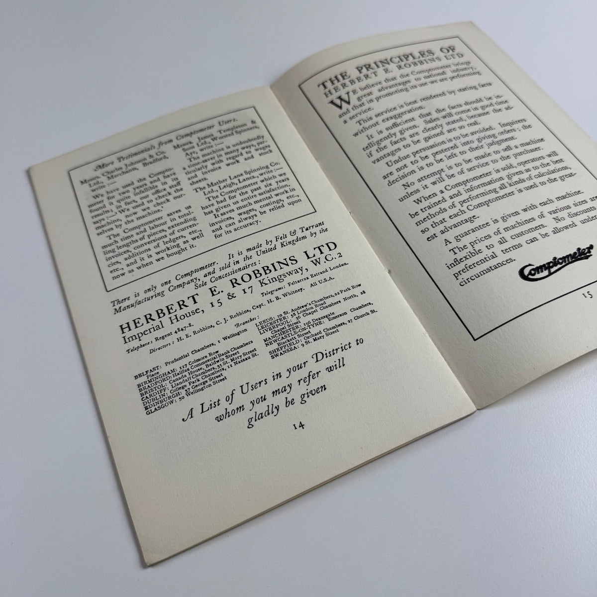Booklet A great step forward. An amazing machine. The new comptometer. Booklet designed by Claud Lovat Fraser Curwen Press 1921