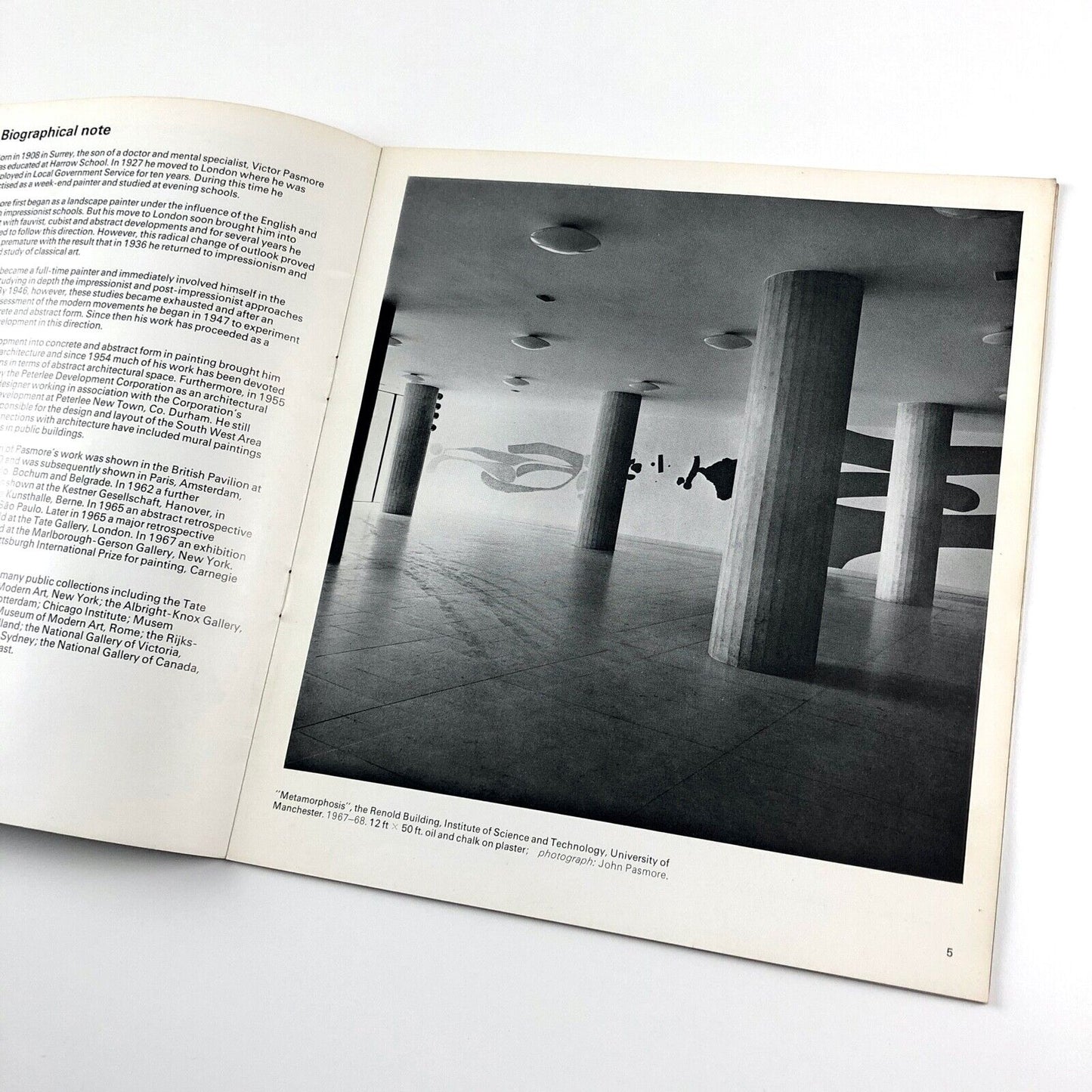 Victor Pasmore exhibition catalogue | Whitworth Art Gallery, Manchester, 1968
