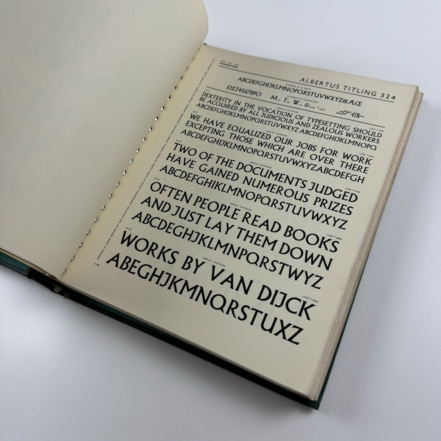 Specimen Book of 'Monotype' Printing Types. Volume One | Monotype Corporation